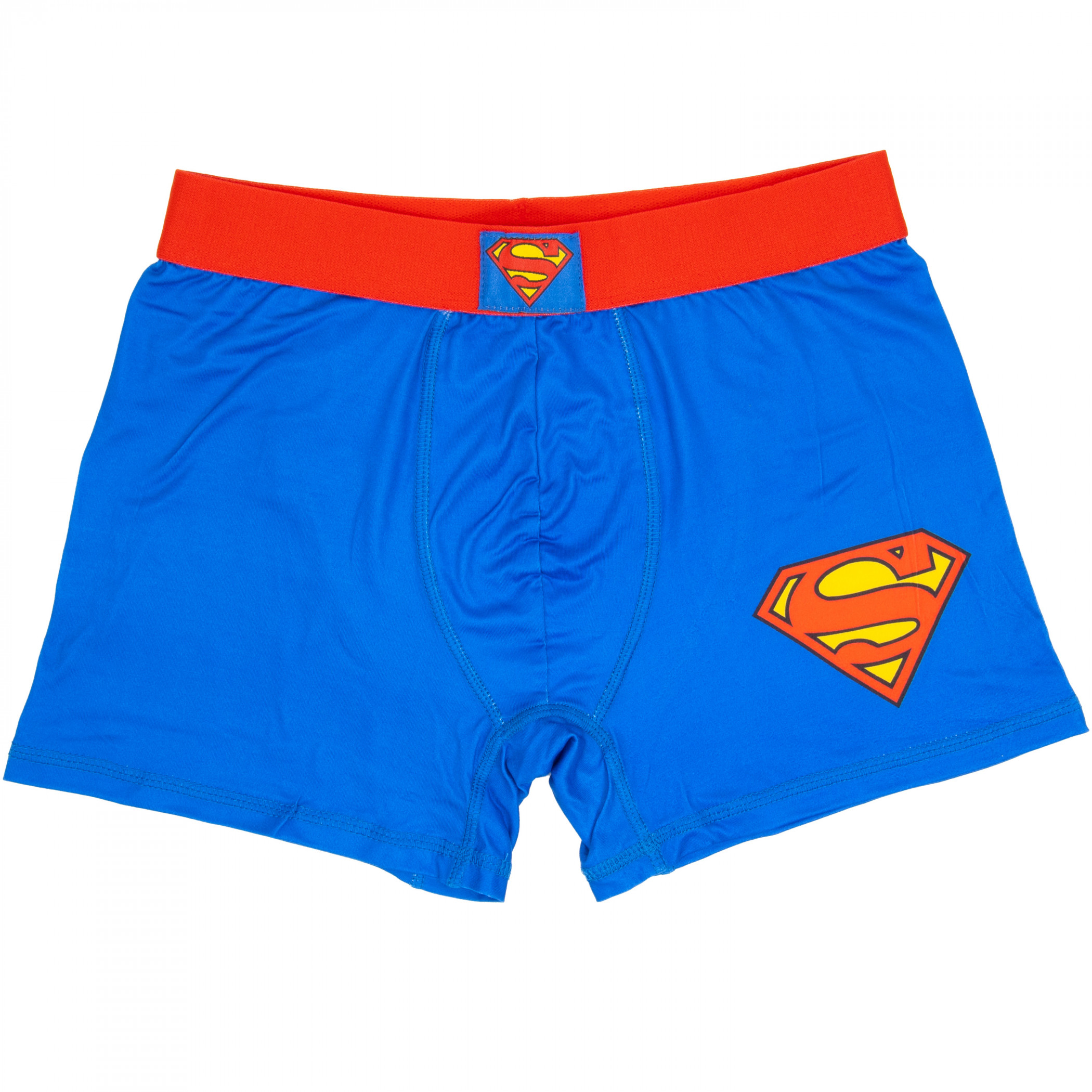 Superman Classic Men's Underwear Boxer Briefs, Blue