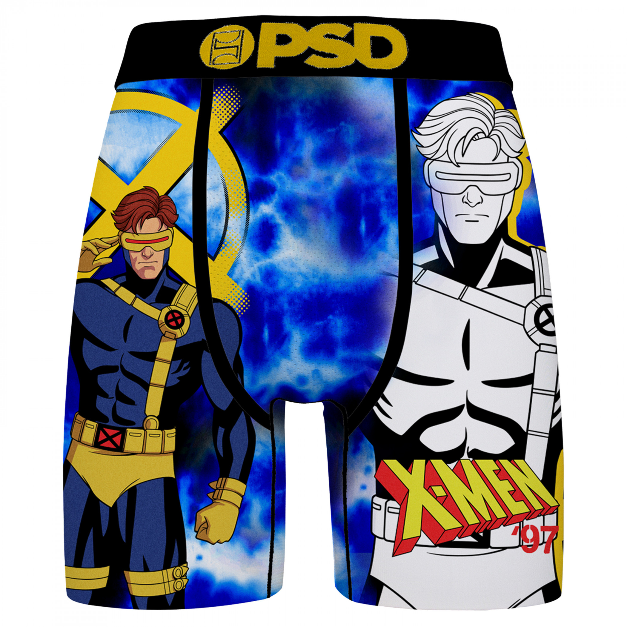 X-Men Cyclops Lightning PSD Boxer Briefs, Blue