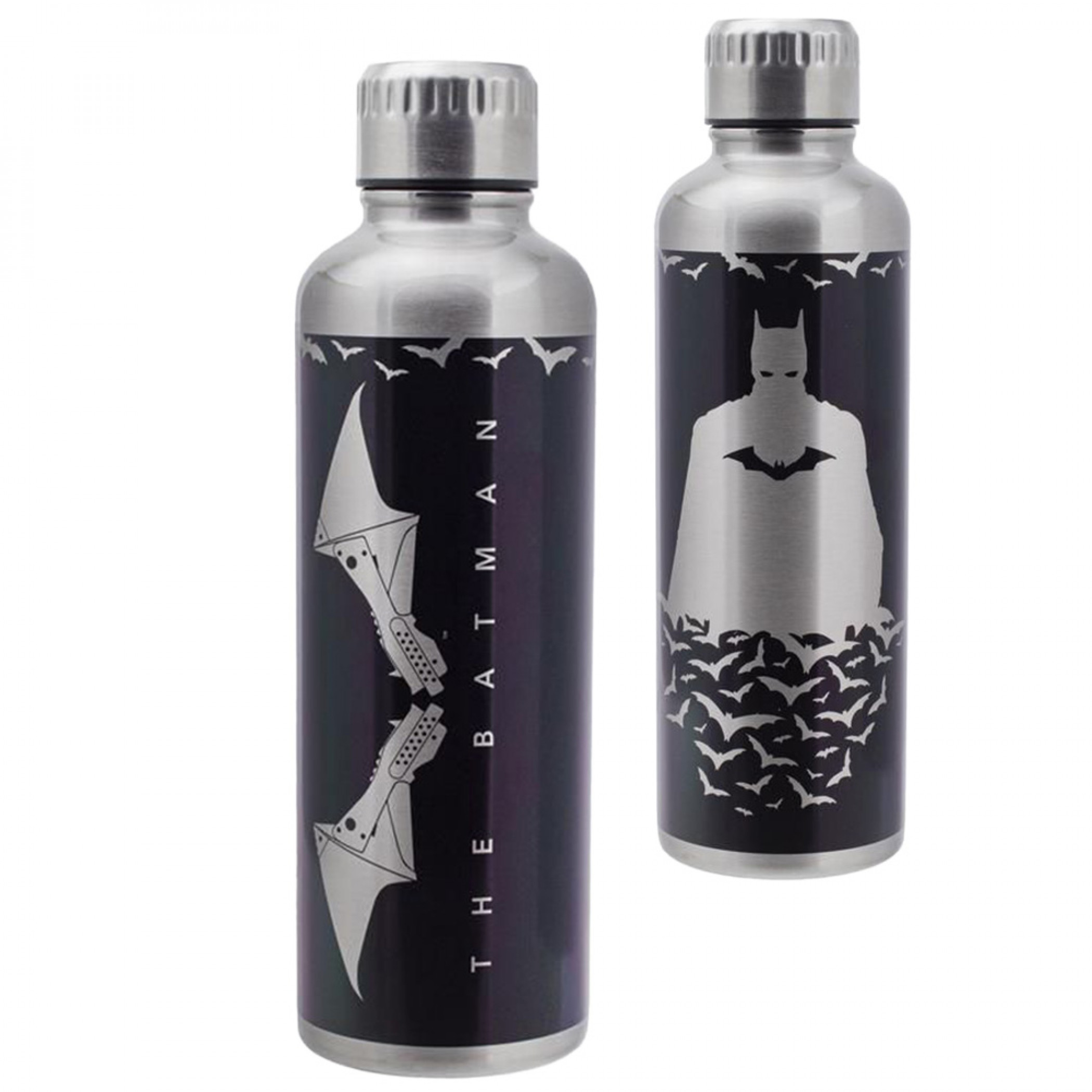DC Comics The Batman Stainless Steel 500ml Water Bottle, Multi-Color