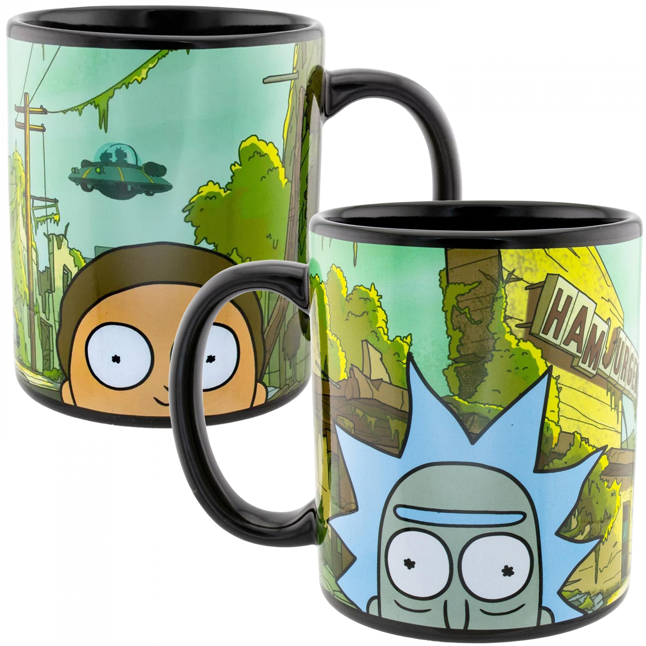 Rick And Morty Post-Apocalyptic 20 oz. Ceramic Mug, Multi-Color