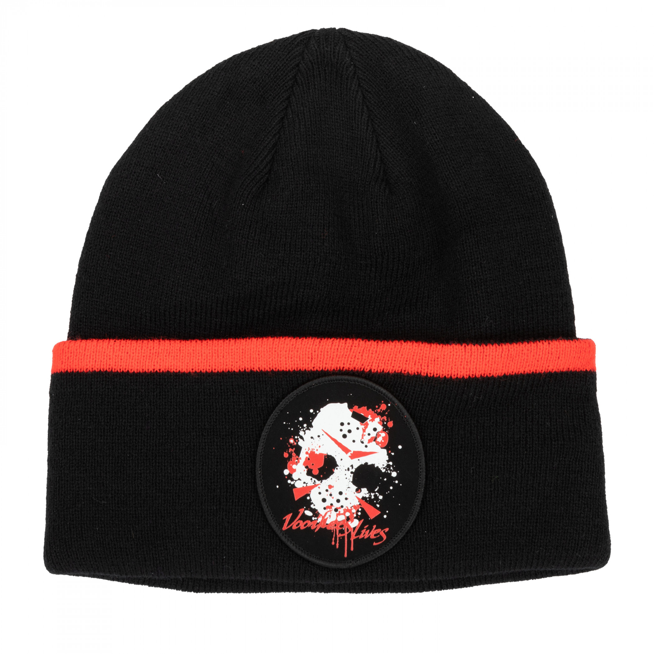 Friday the 13th Extended Cuff Knit Beanie, Black