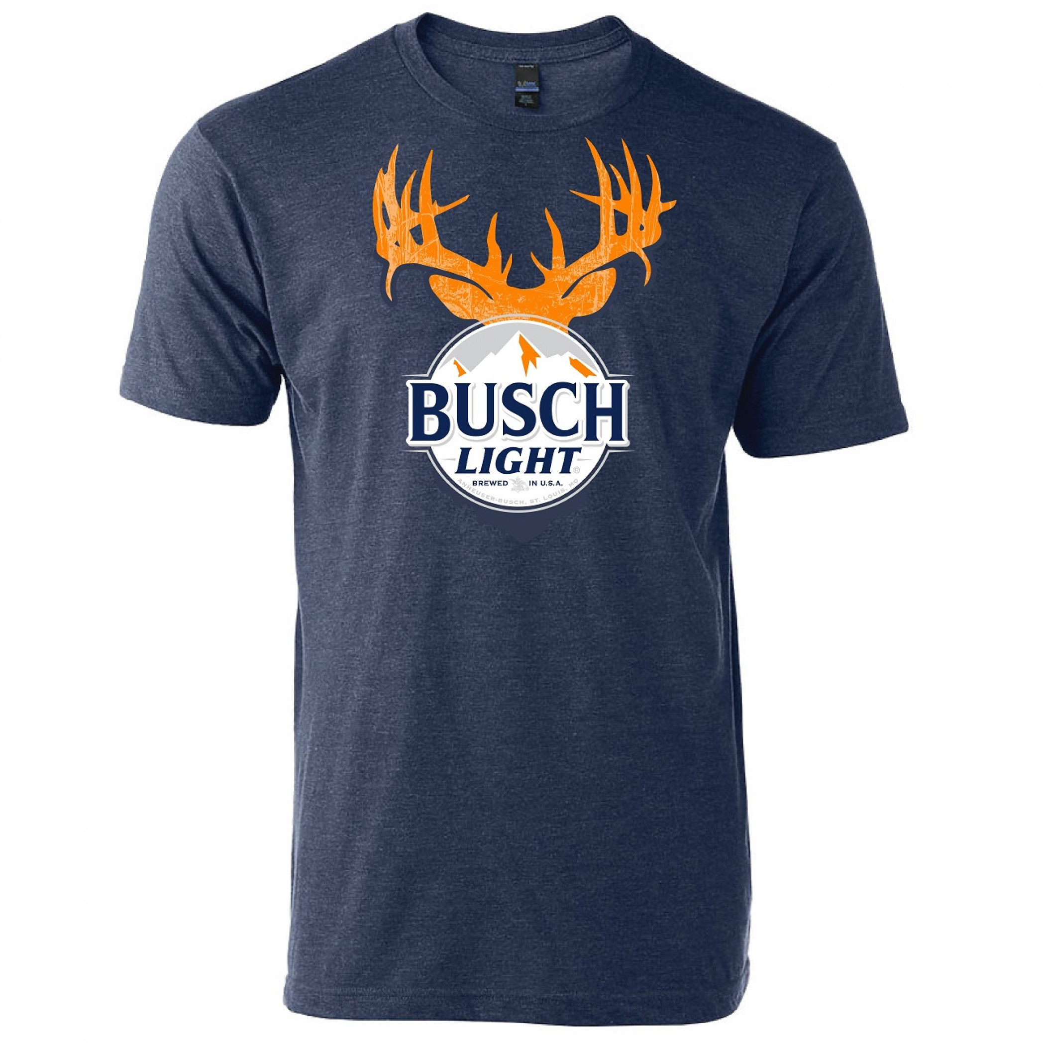 Busch Light Hunter Orange Buck Horns T-Shirt