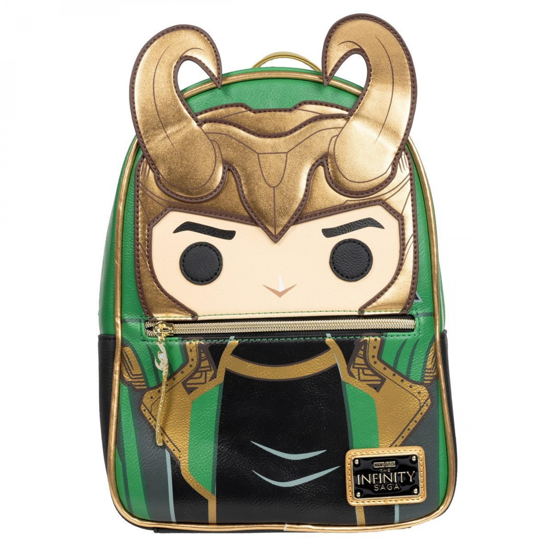Loki w/ Glow-in-the-Dark Scepter Pop! Mini-Backpack By Loungefly, Multi-Color