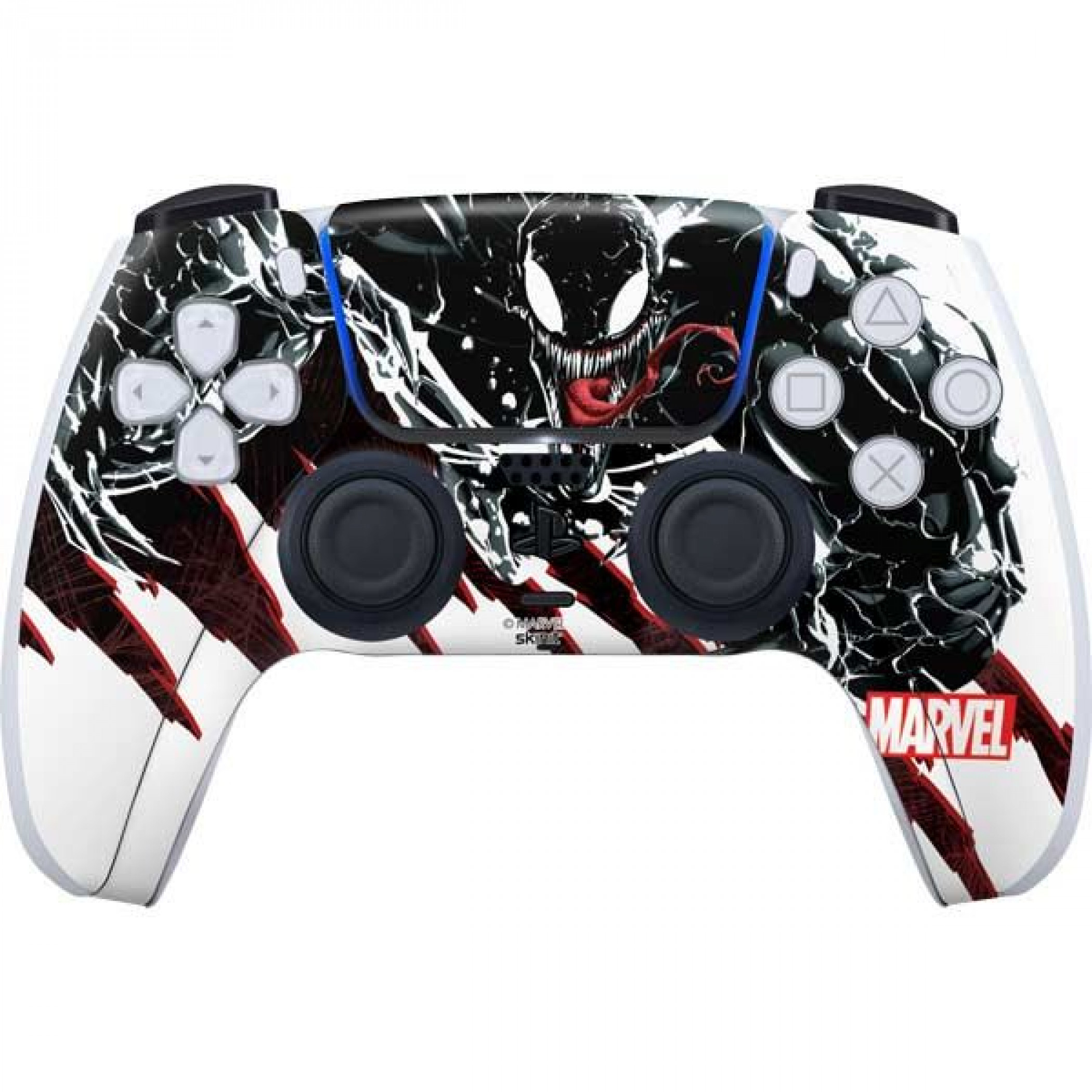 Marvel Comics Venom Slashes PS5 Controller Skin, Multi-Color