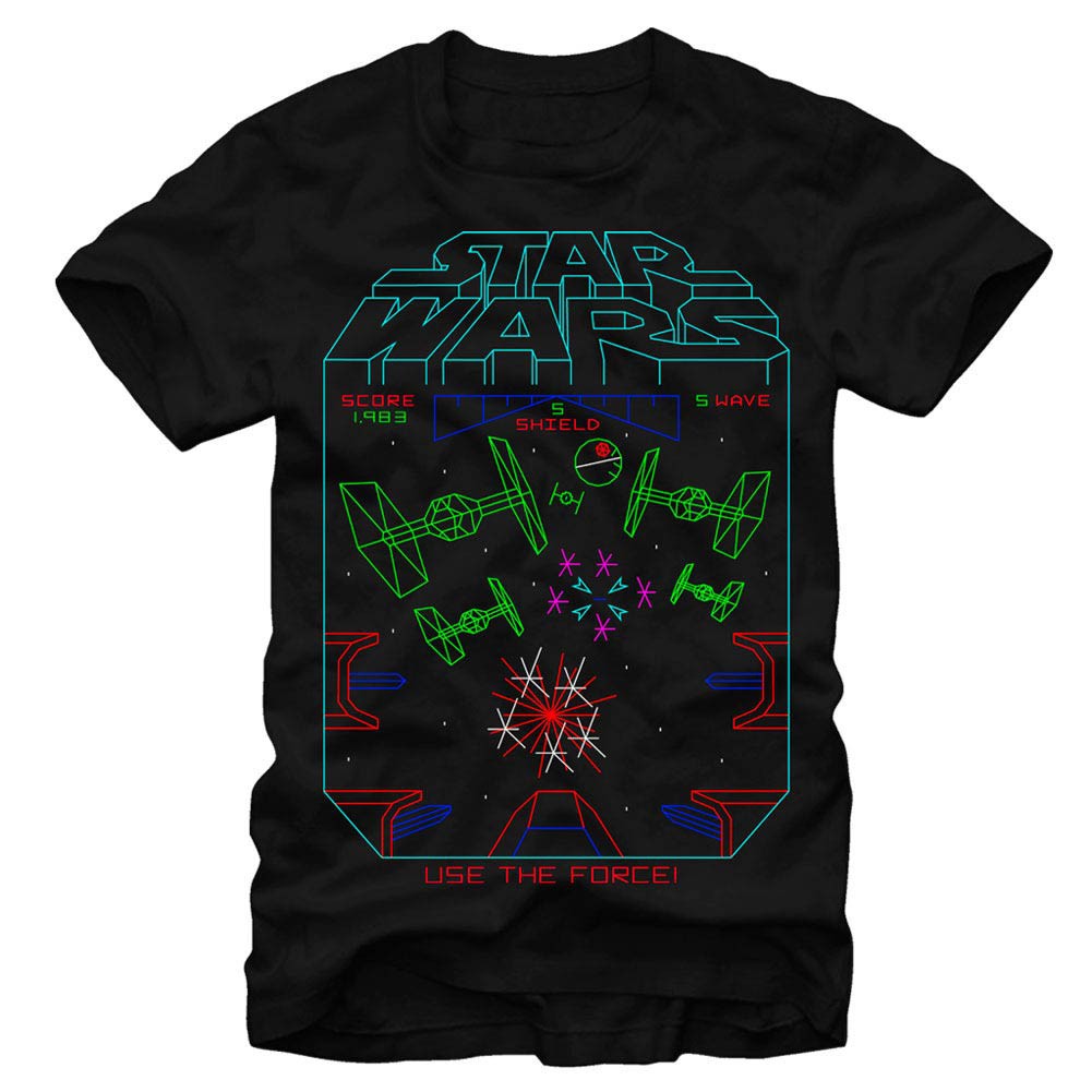 Star Wars Red 5 Standing By Black T-Shirt, Black