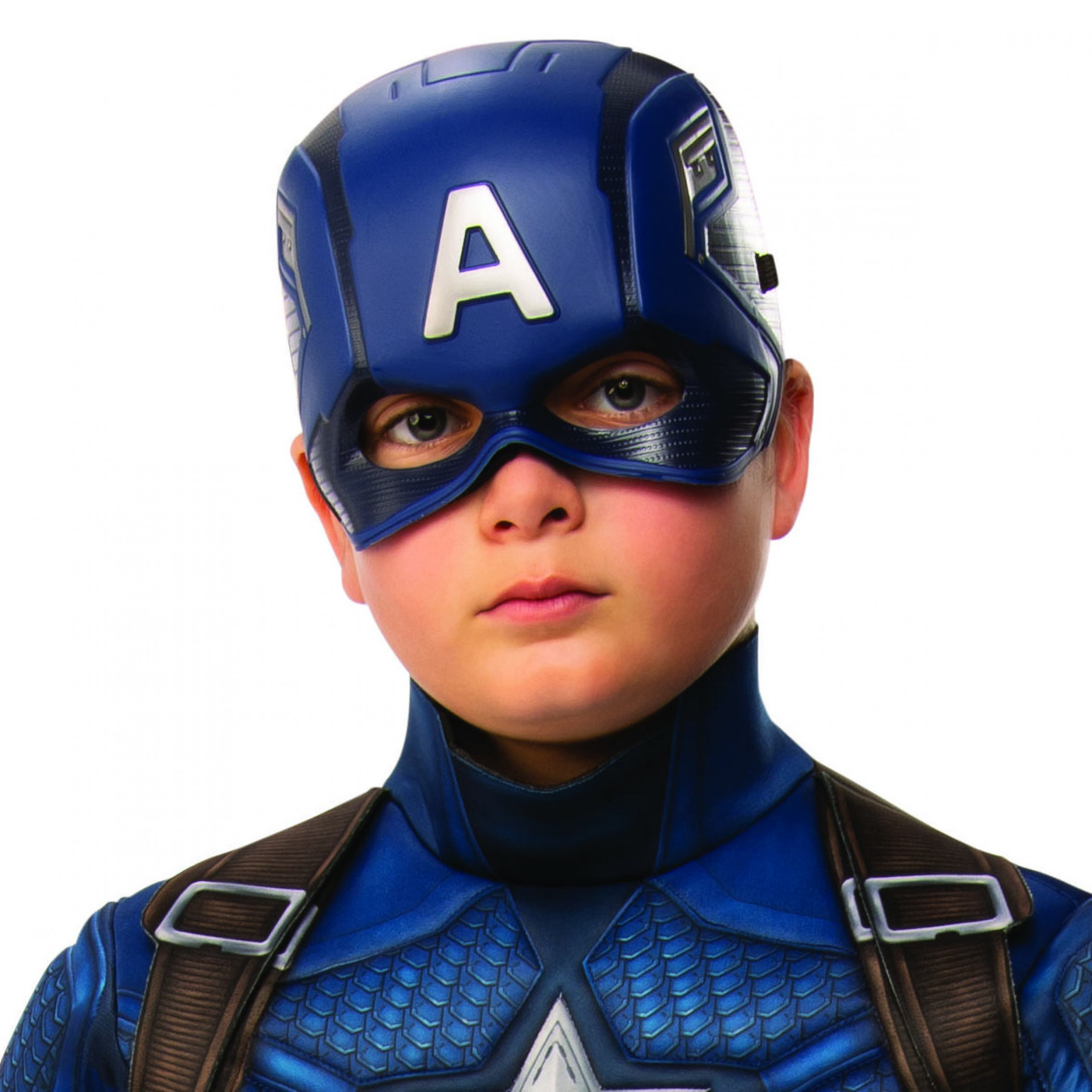 Captain America Youth Costume Half Mask, Blue