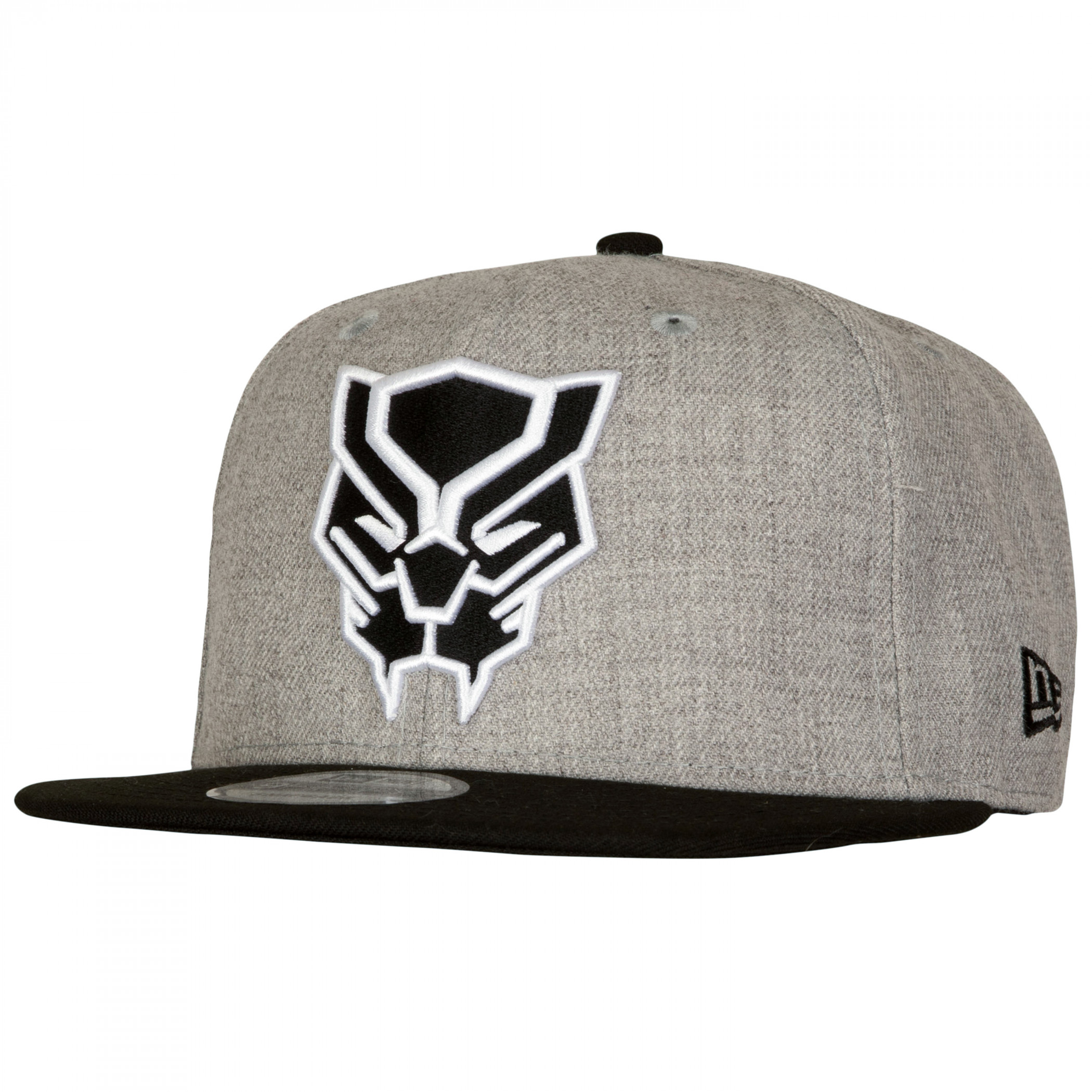 Black Panther Mask Symbol New Era 9Fifty Hat, Grey