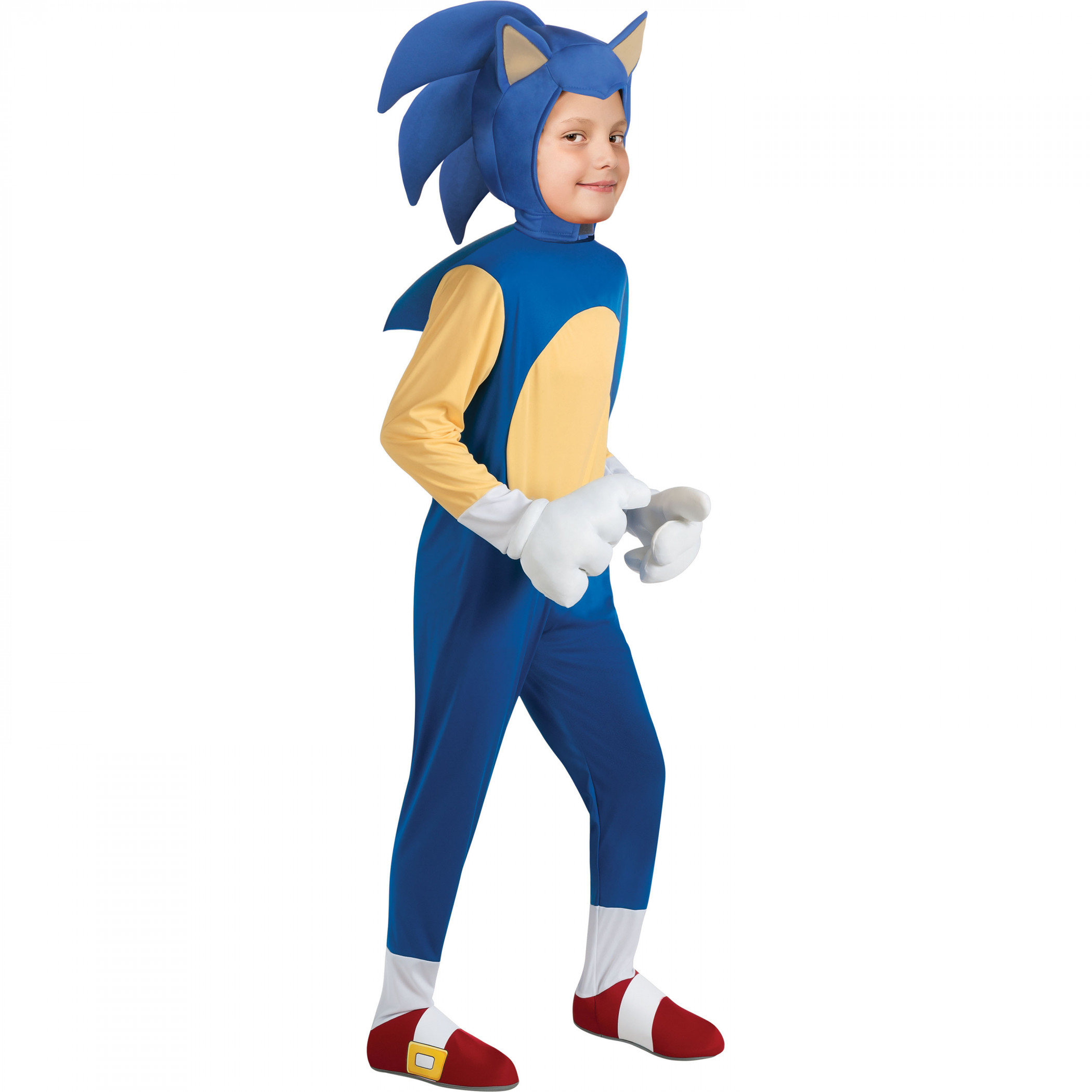 Sonic The Hedgehog Full Body Deluxe Kid's Costume, Blue