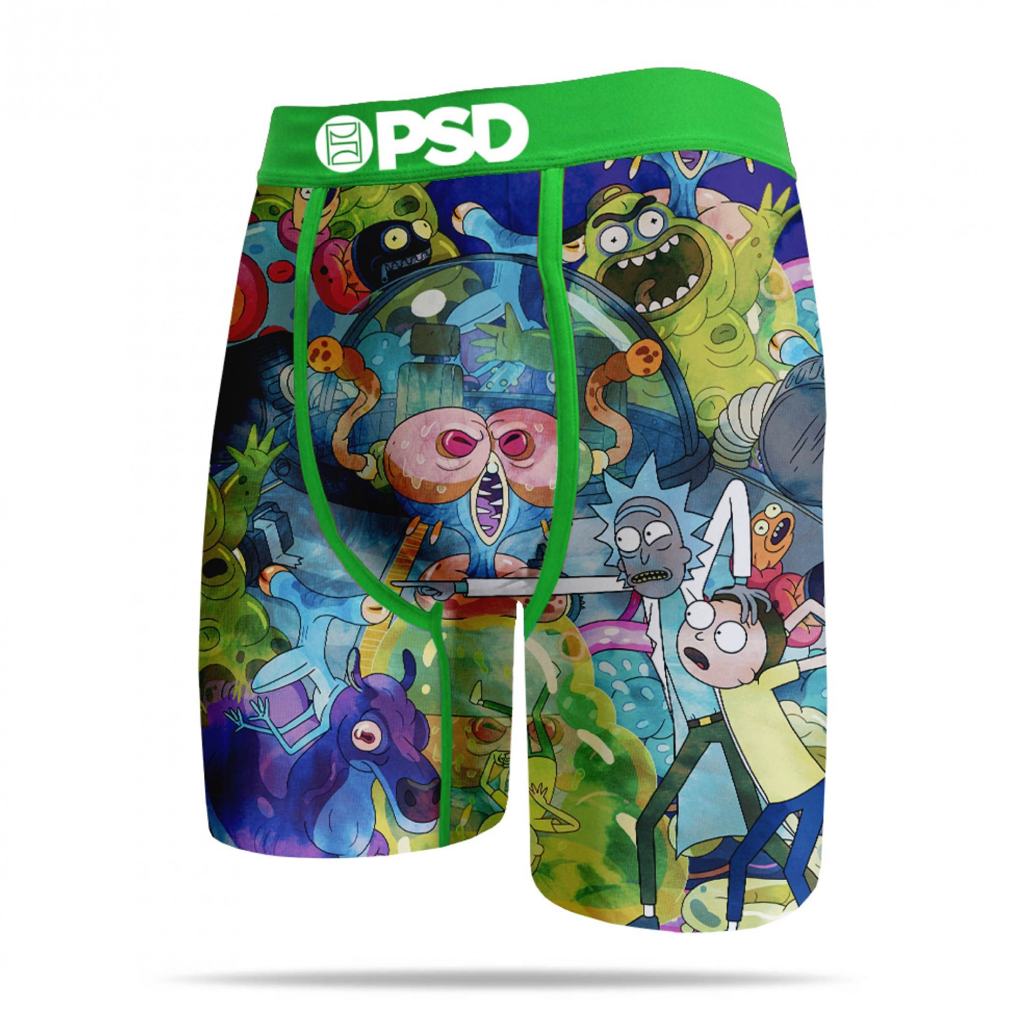 Rick and Morty Wash Scene Men's PSD Boxer Briefs, Multi-Color