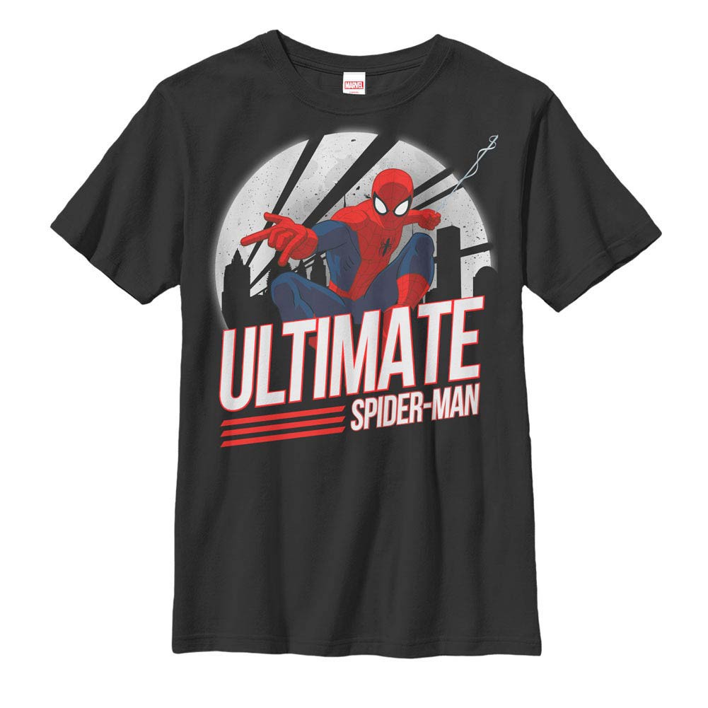 Spiderman Spidey Action Black Youth T-Shirt