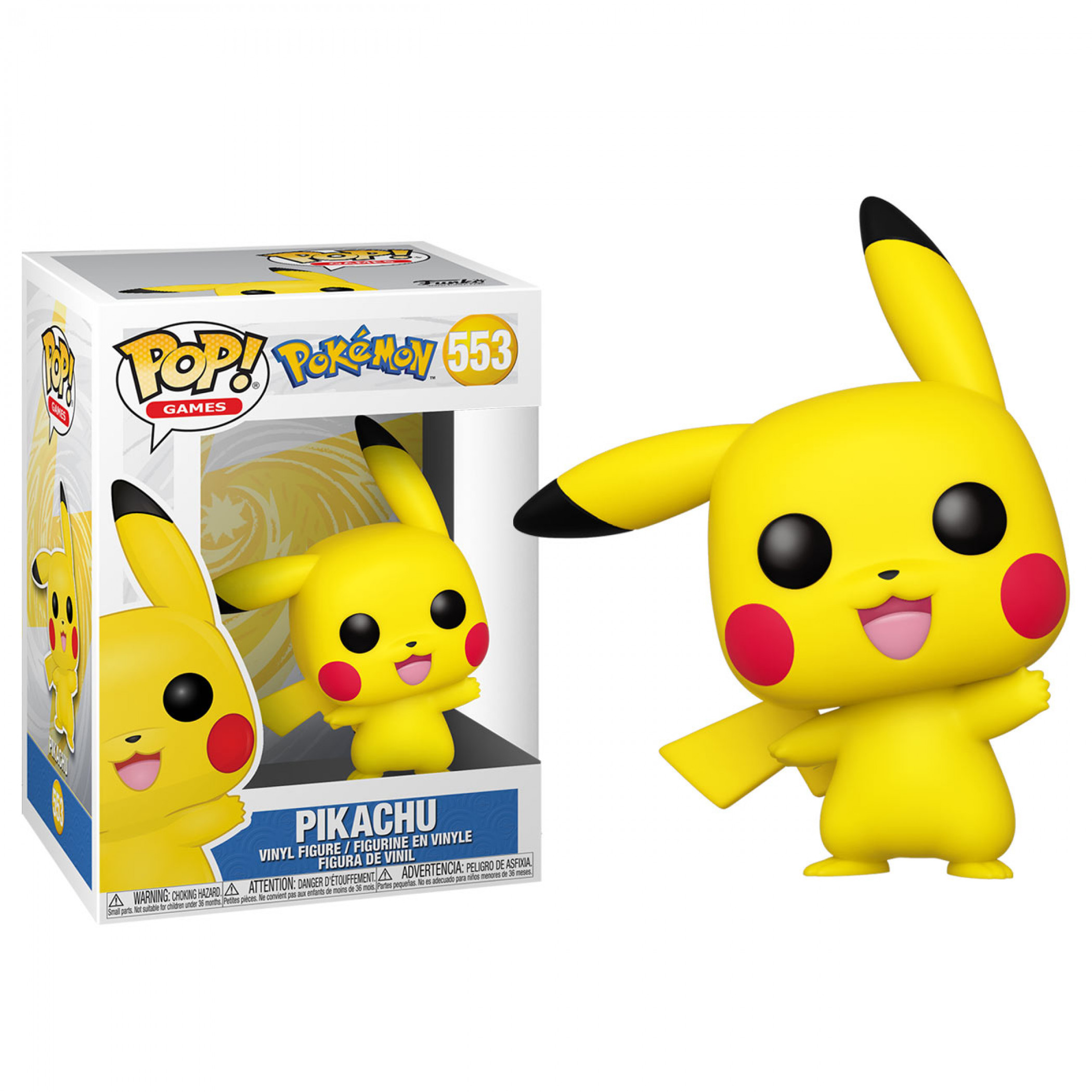 Pokémon Pikachu Waving Funko Pop Bobblehead, Multi-Color