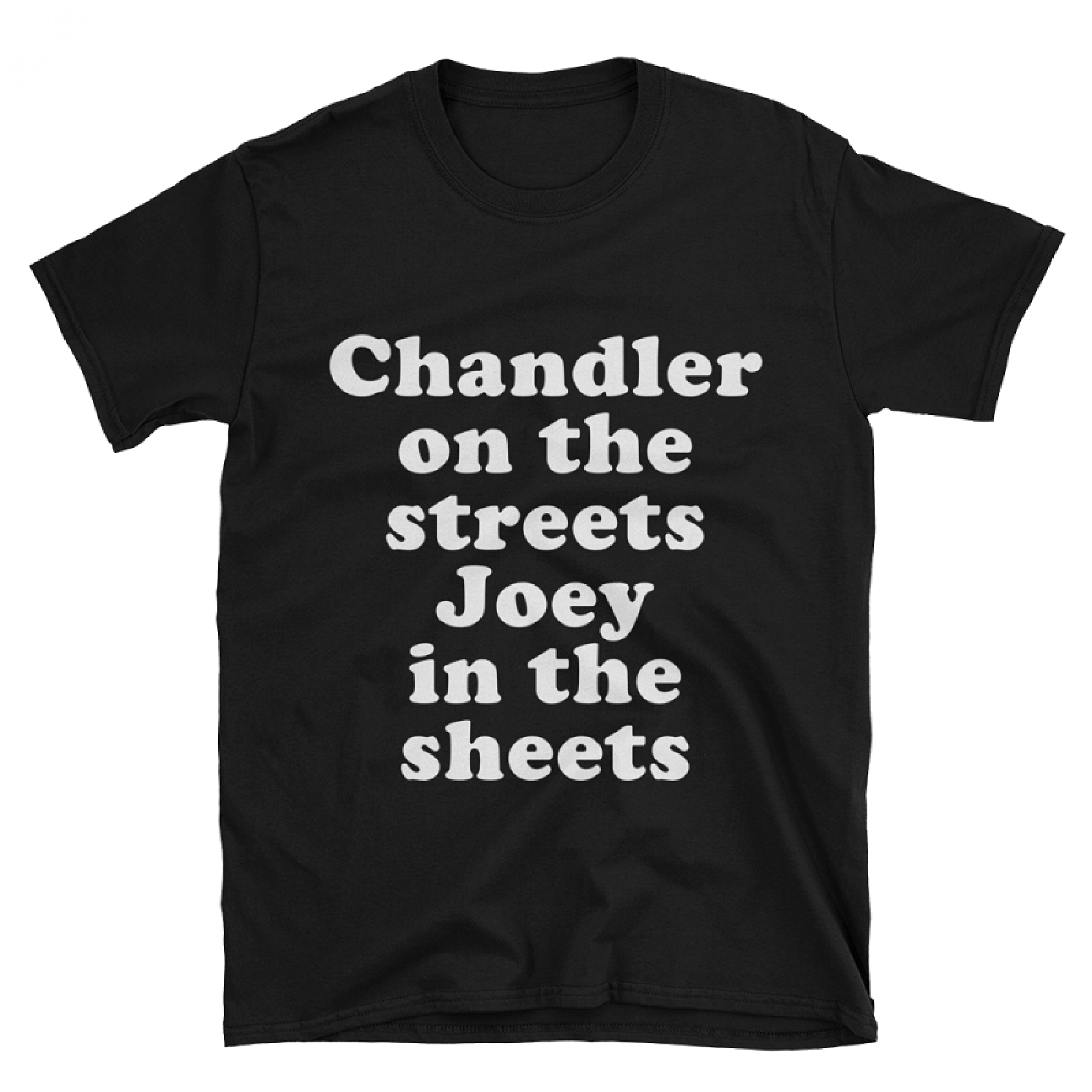 Chandler On The Streets Joey In The Sheets Men's Black T-Shirt