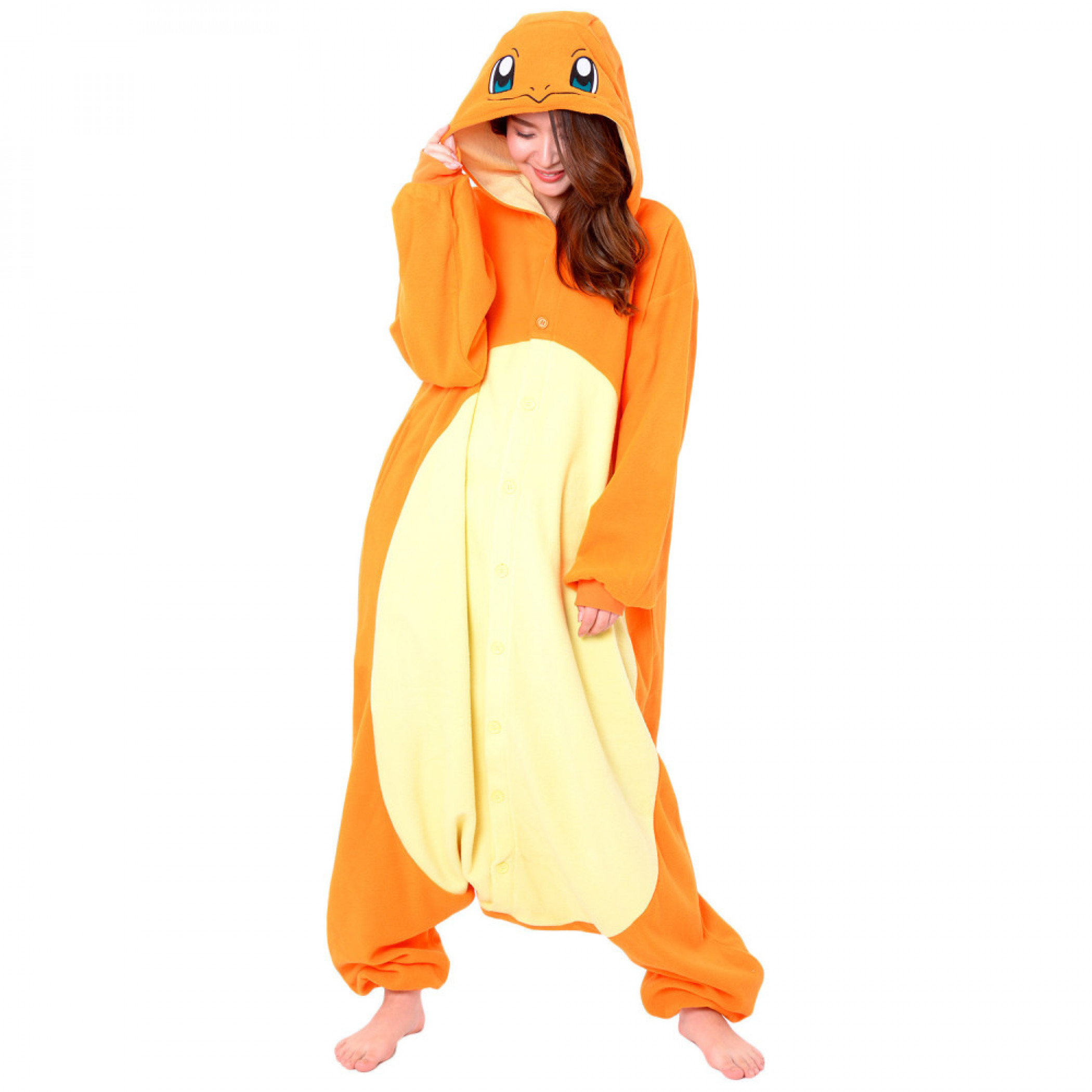 Pokemon Charmander Adult's Kigurumi, Orange