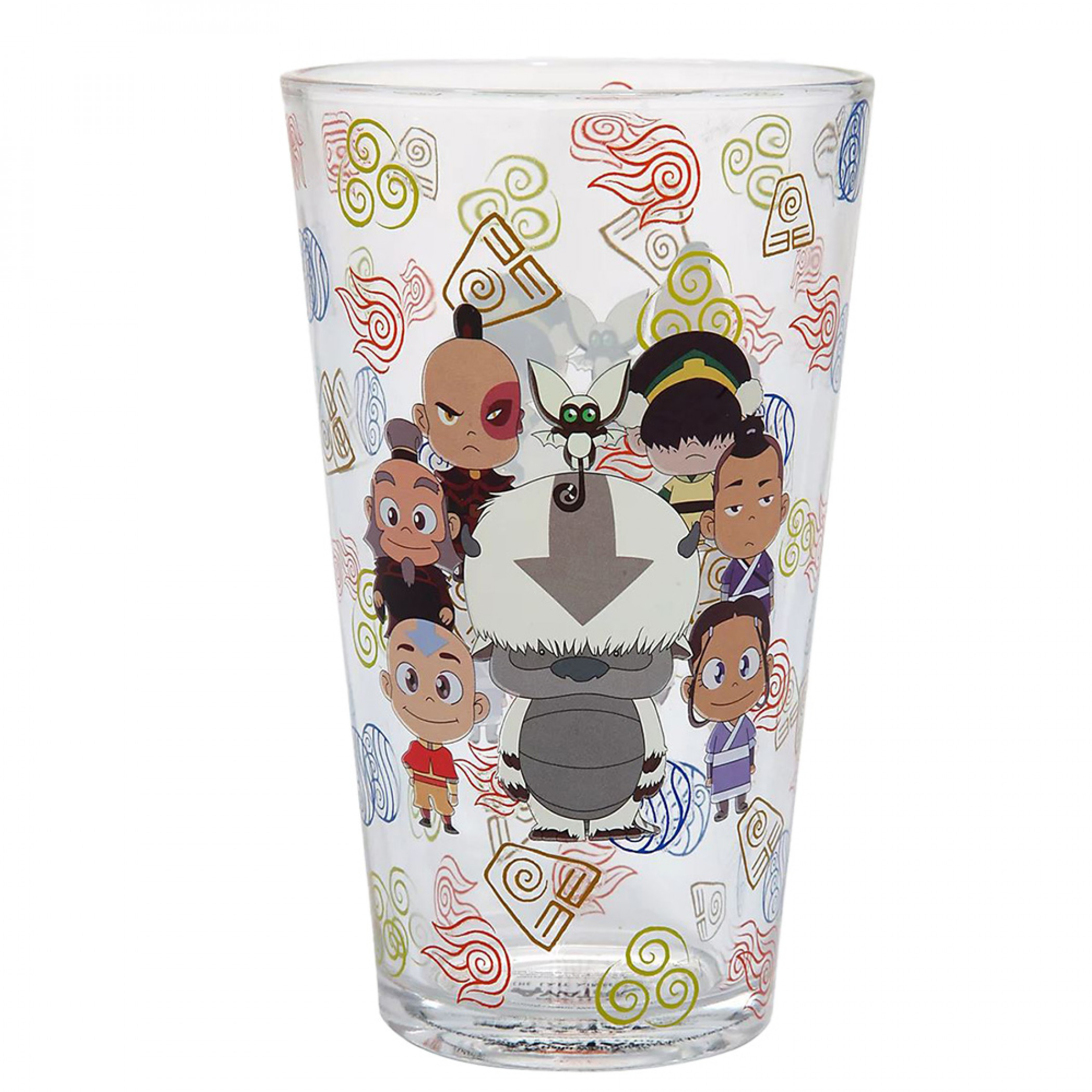 Avatar: The Last Airbender Chibi Character Main Cast Pint Glass, Multi-Color