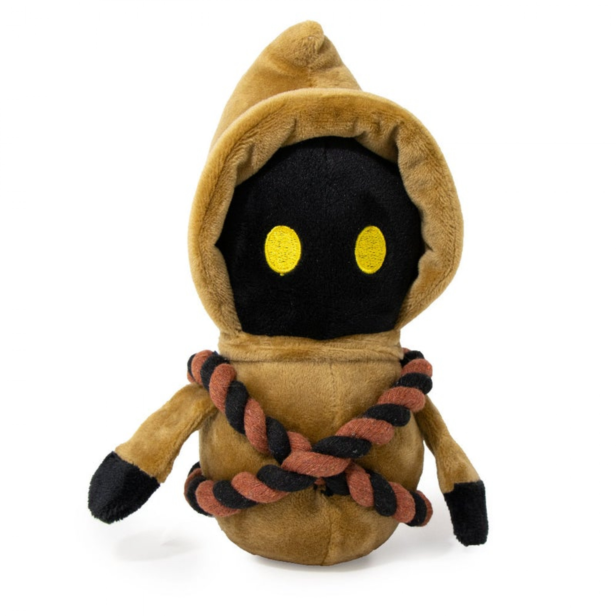 Star Wars Jawa Standing Pose with Rope Bandolier Dog Squeaker Toy, Multi-Color