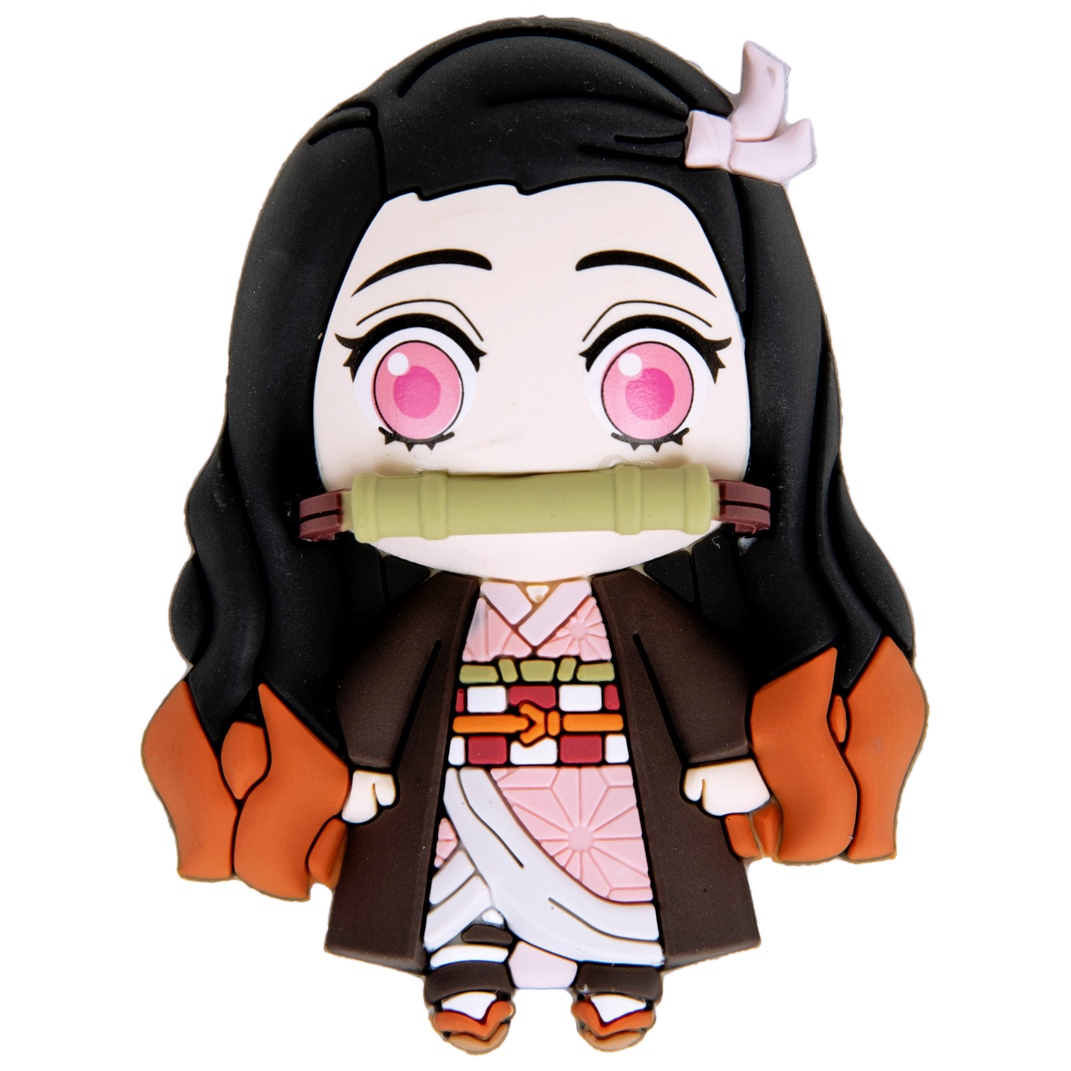 Demon Slayer Nezuko Kamado Chibi 3D Foam Magnet, Multi-Color