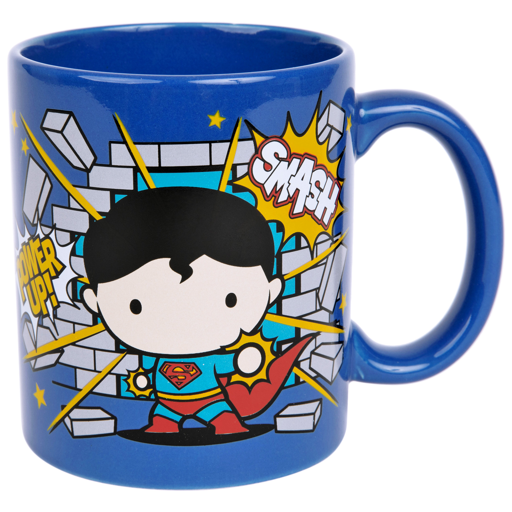 DC Comics Superman Chibi Character and Symbol 11oz Ceramic Mug, Multi-Color