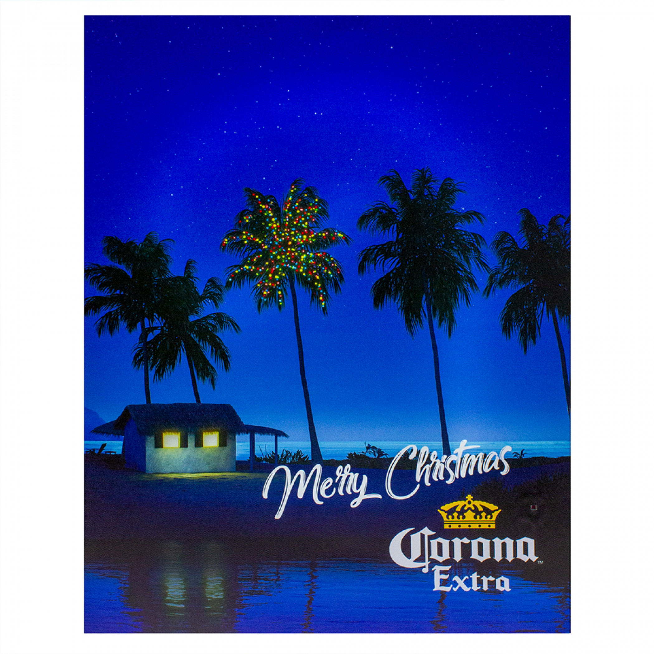 Corona Extra Motion Activated Musical Lighted Christmas Wall Art