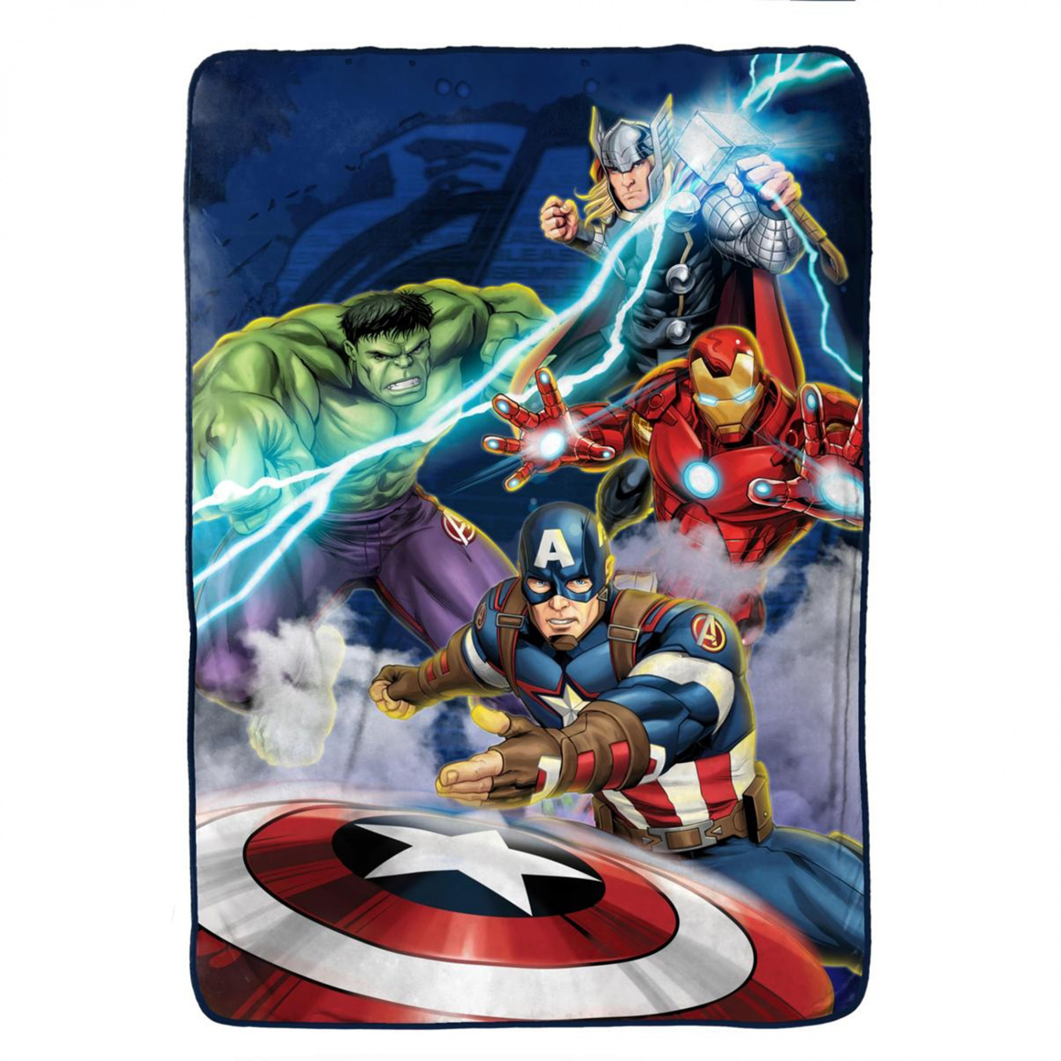 Marvel Avengers Strike 62' x 90' Fleece Blanket, Blue