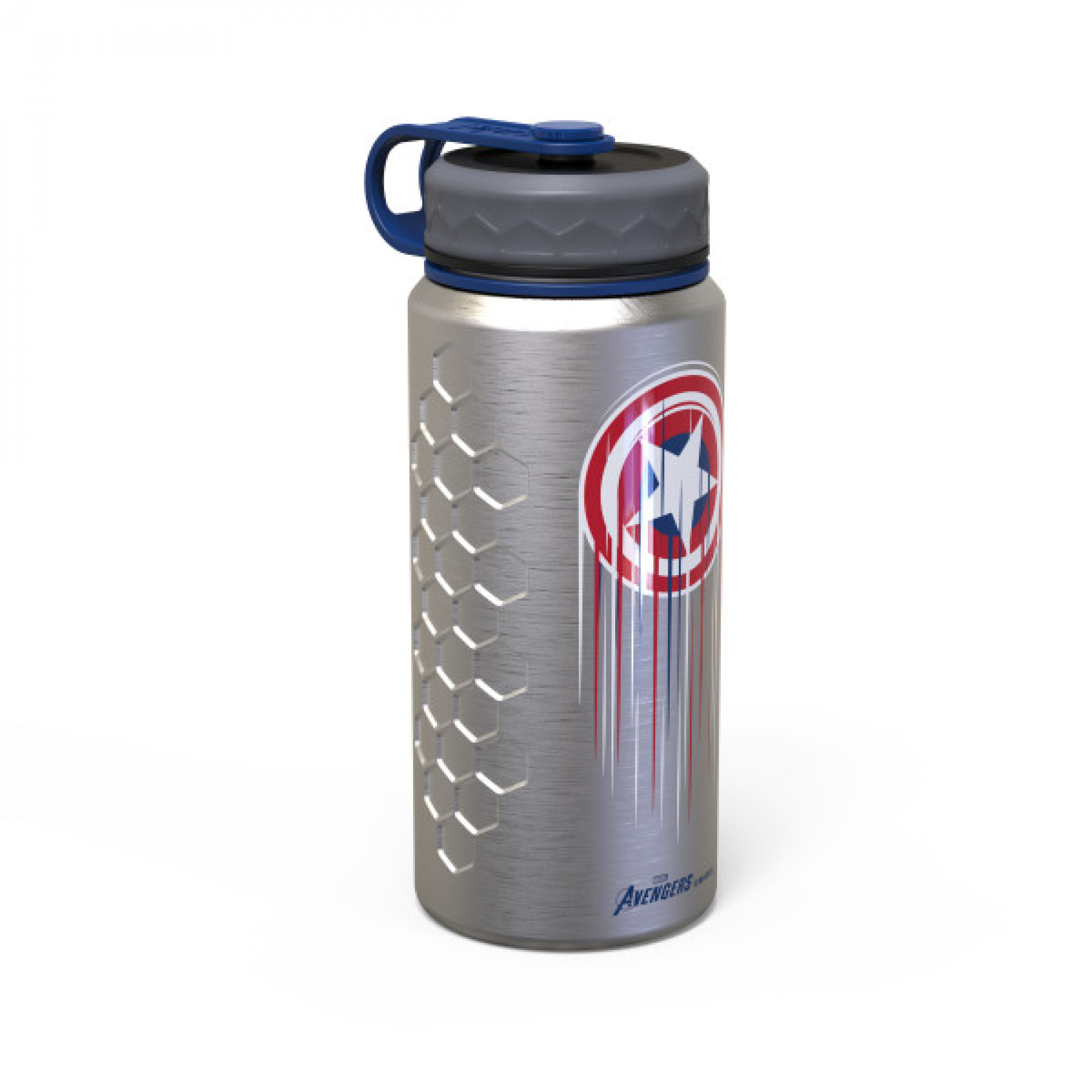 Captain America Shield Marvel Games 24oz Stainless Steel Vacuum Insulated Water Bottle, Multi-Color