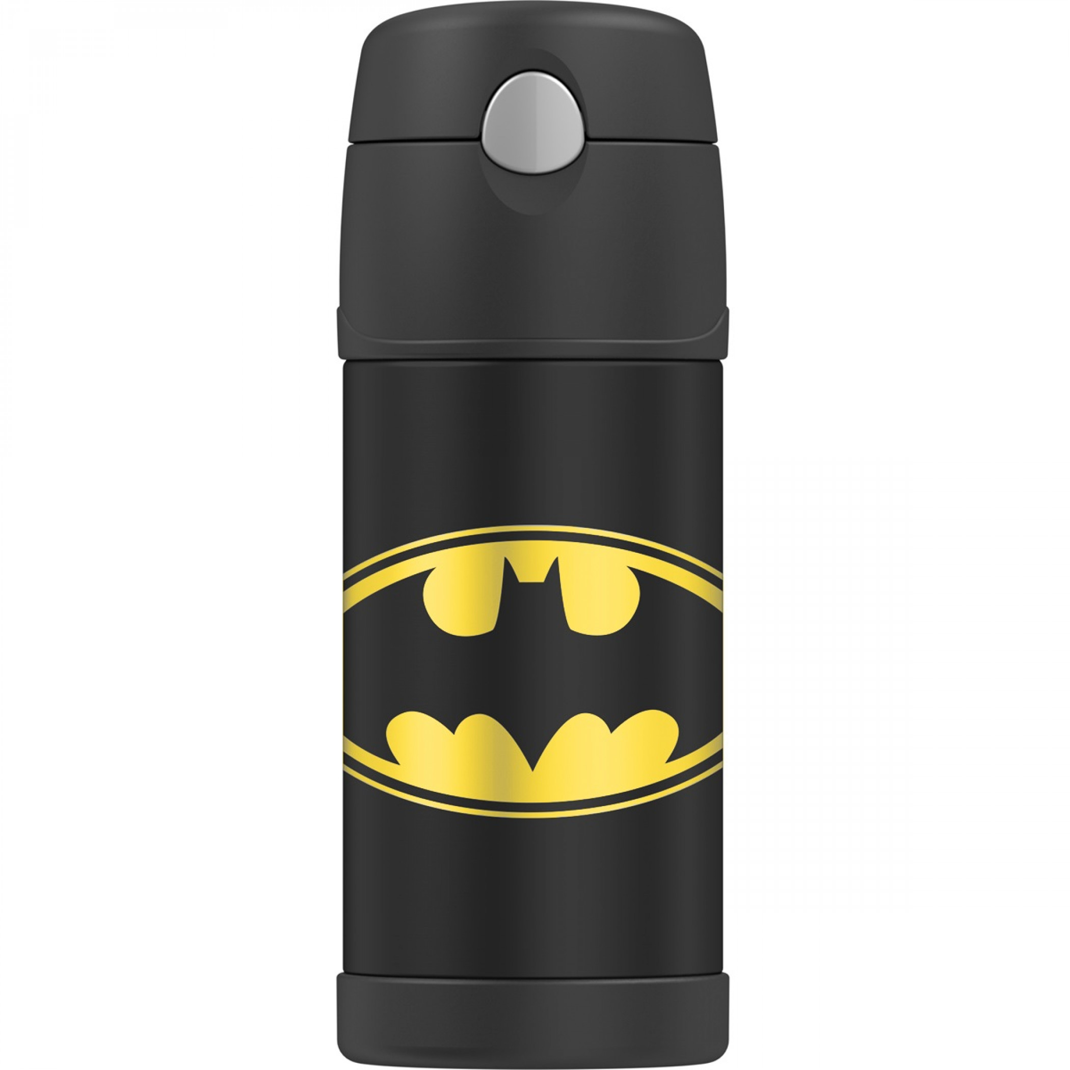 Batman Logo 12 Ounce Thermos Bottle, Black