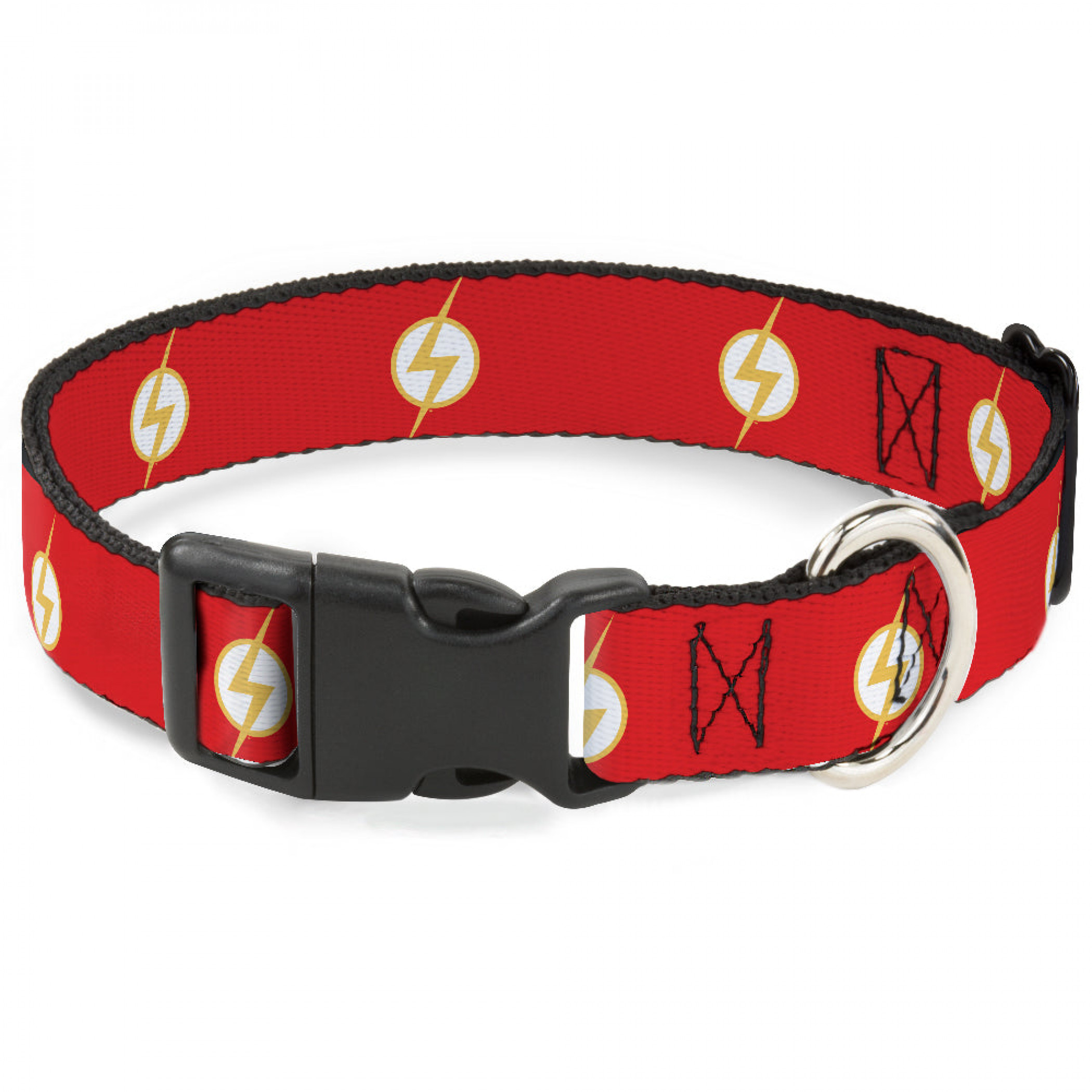 DC League of Super-Pets Flash 1' Wide Large Dog Collar, Red