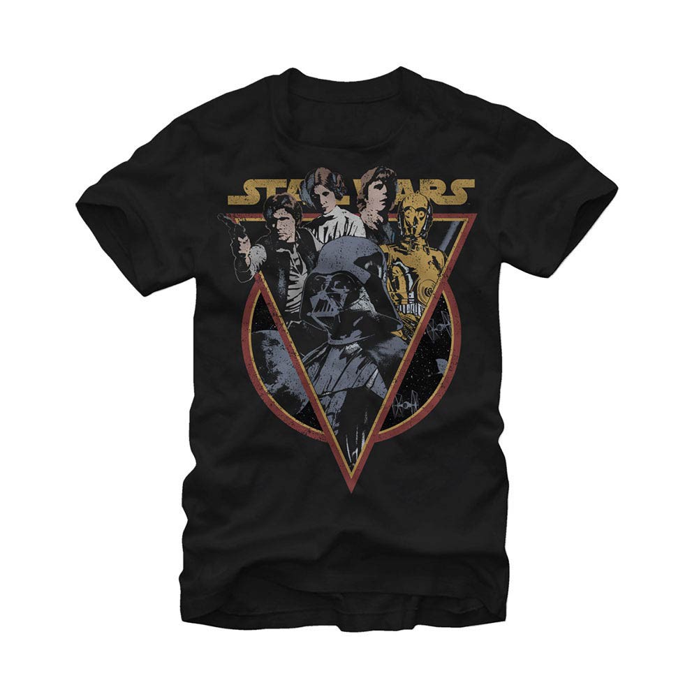 Star Wars Retro Black T-Shirt, Black