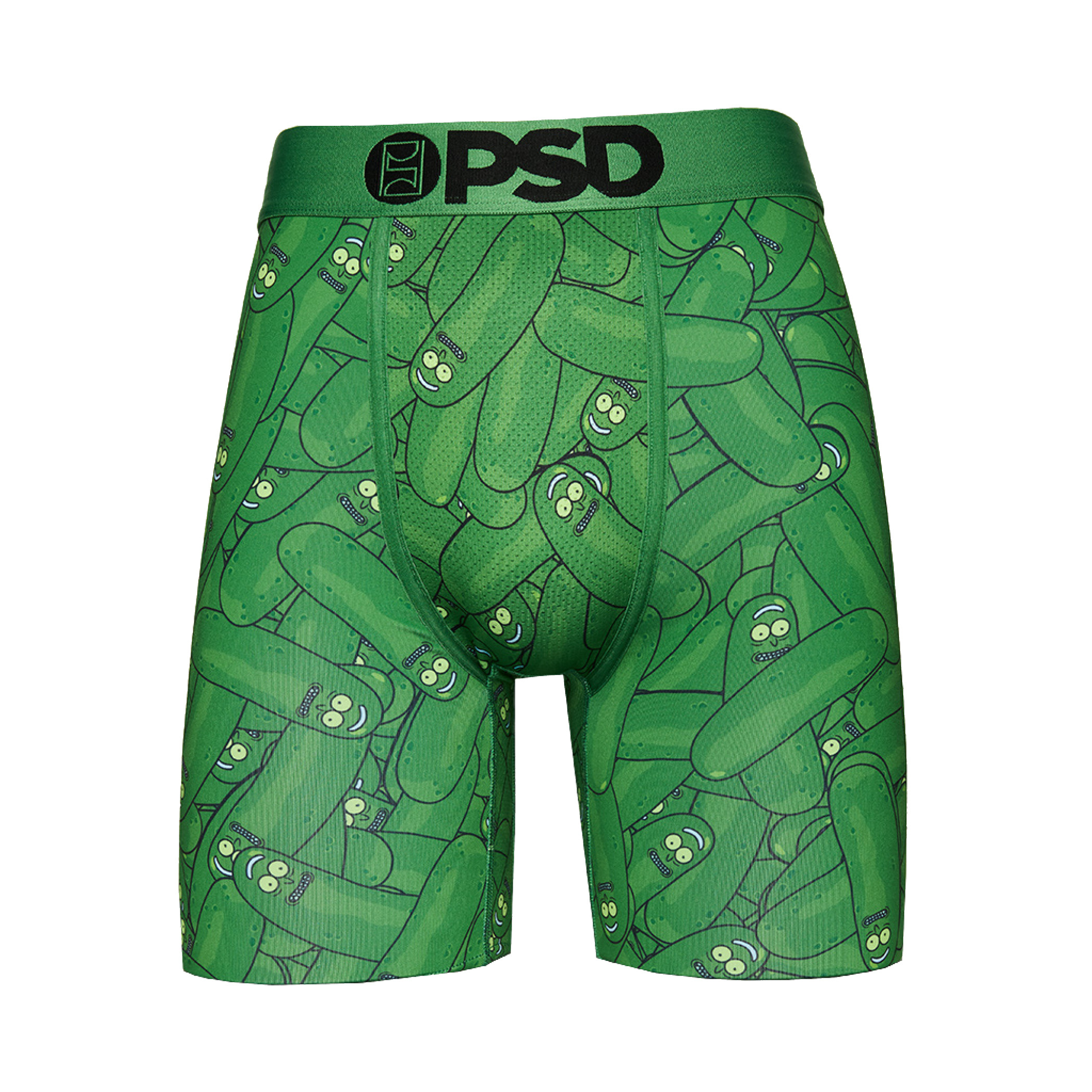 Rick and Morty Pickle Rick All Around Men's Boxer Briefs, Green