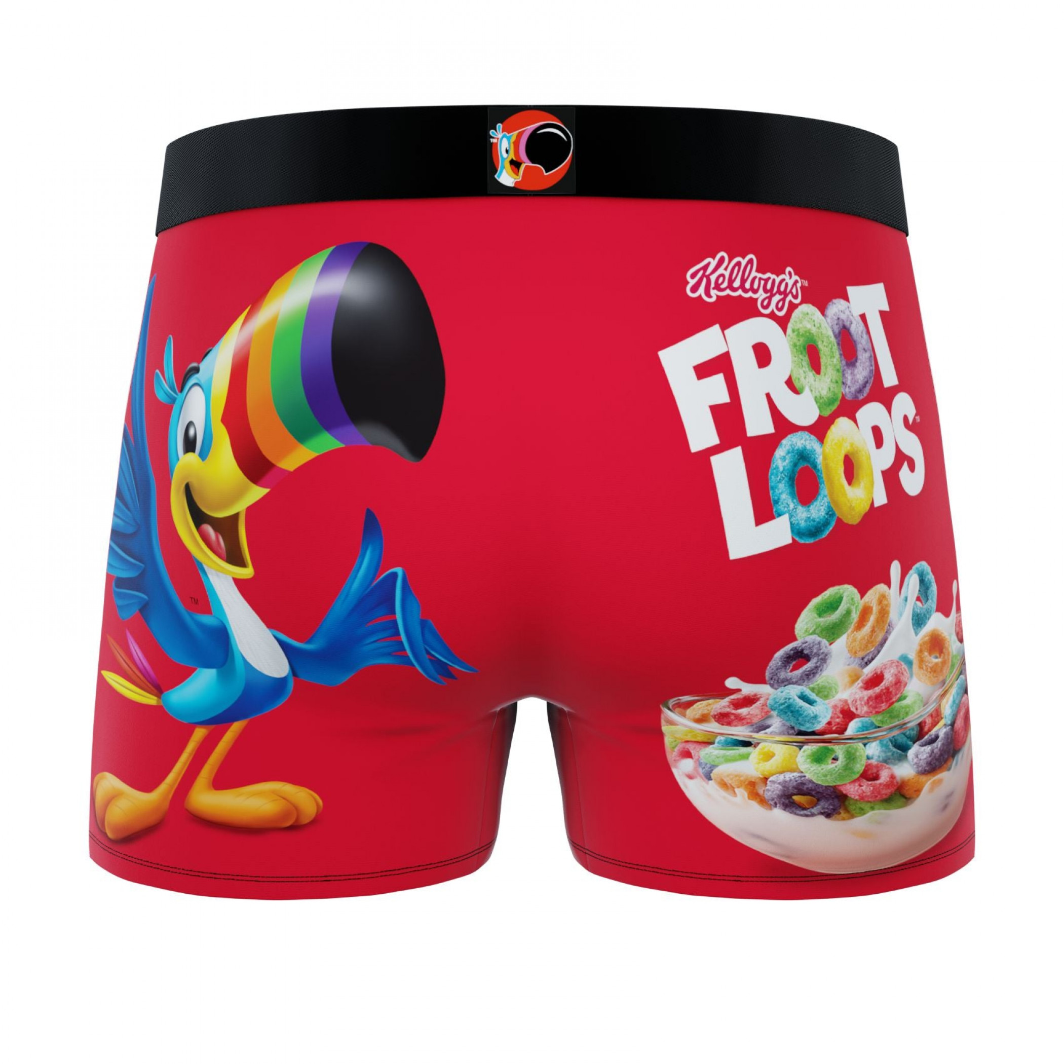 Slips boxer homme Crazy Boxer Kellogg's Froot Loops rouge
