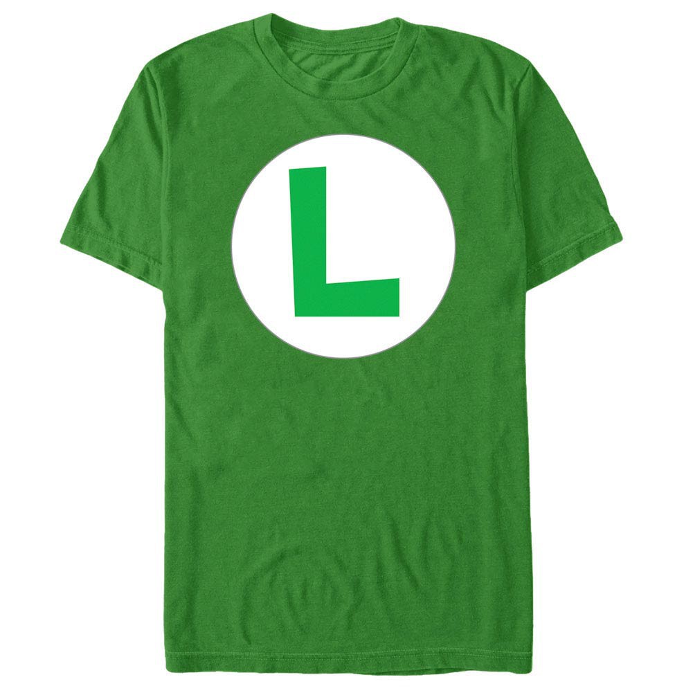 Nintendo Luigi Icon Green T-Shirt, Green