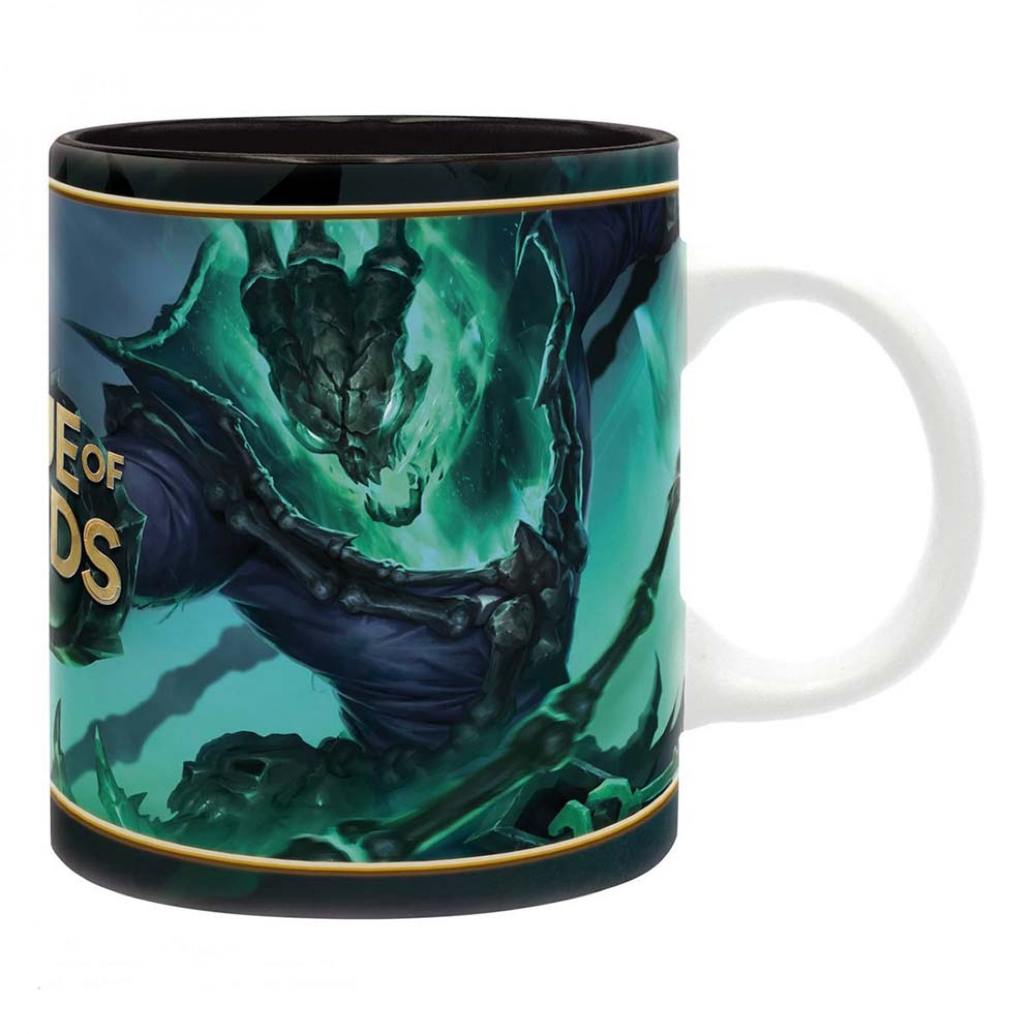 League of Legends Lucian vs Thresh 11oz. Ceramic Mug, Black