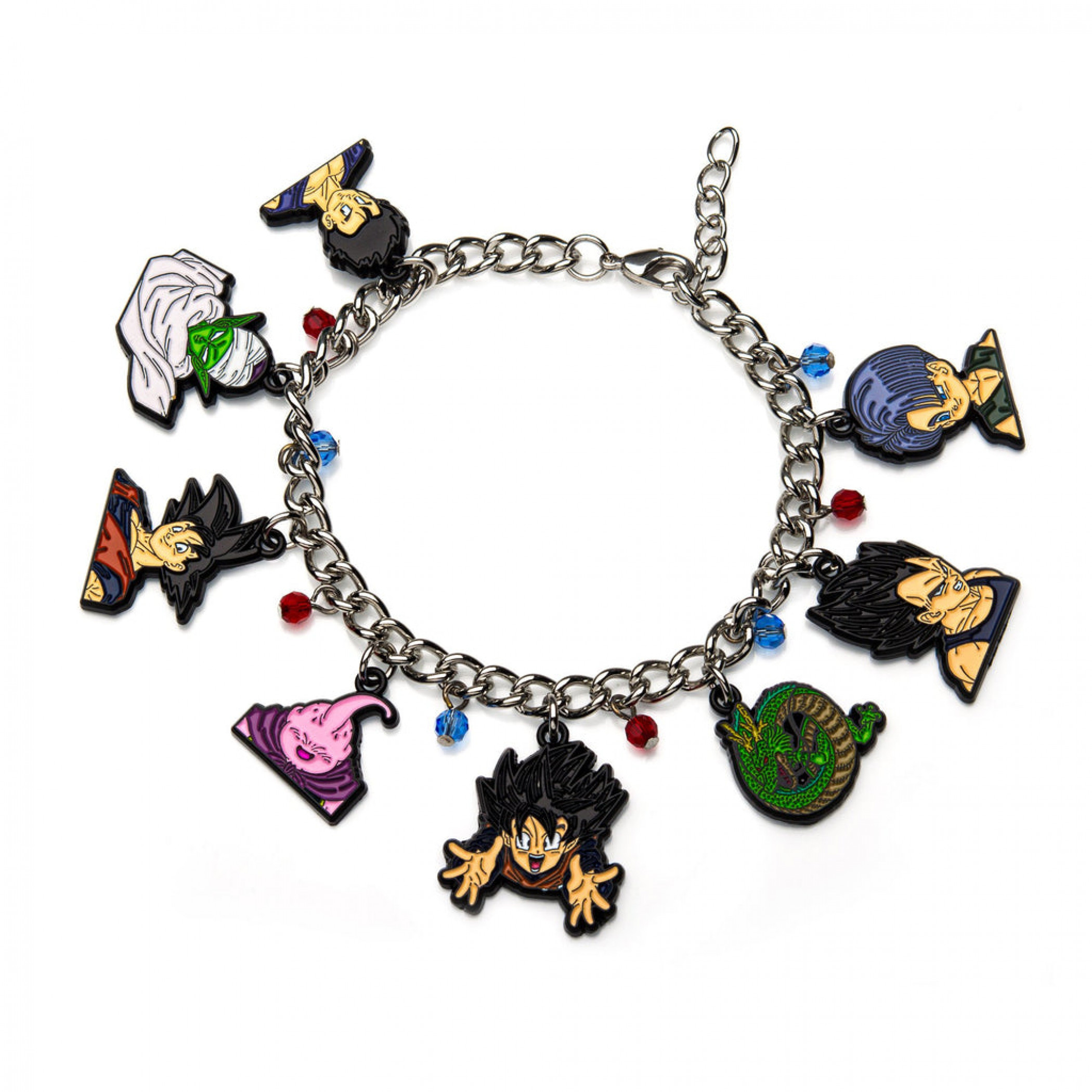 Dragon Ball Z Character Charm Bracelet, Silver