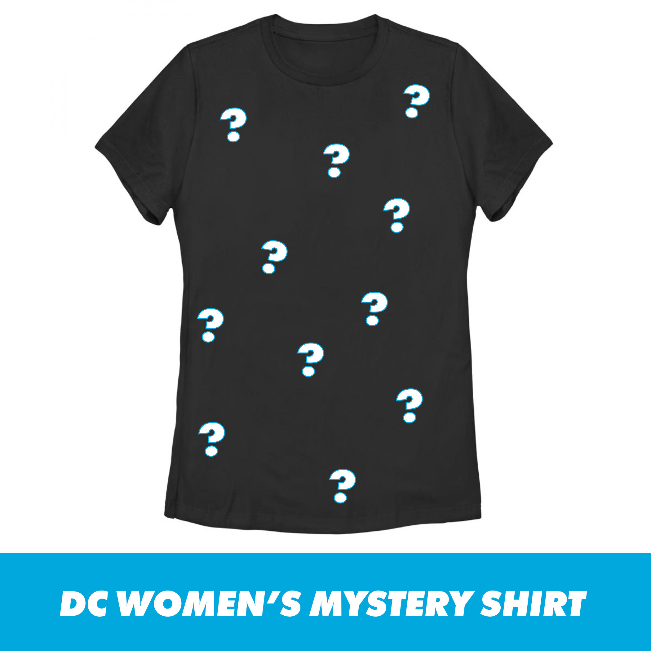 DC Comics Women's Mystery T-Shirt, Multi-Color