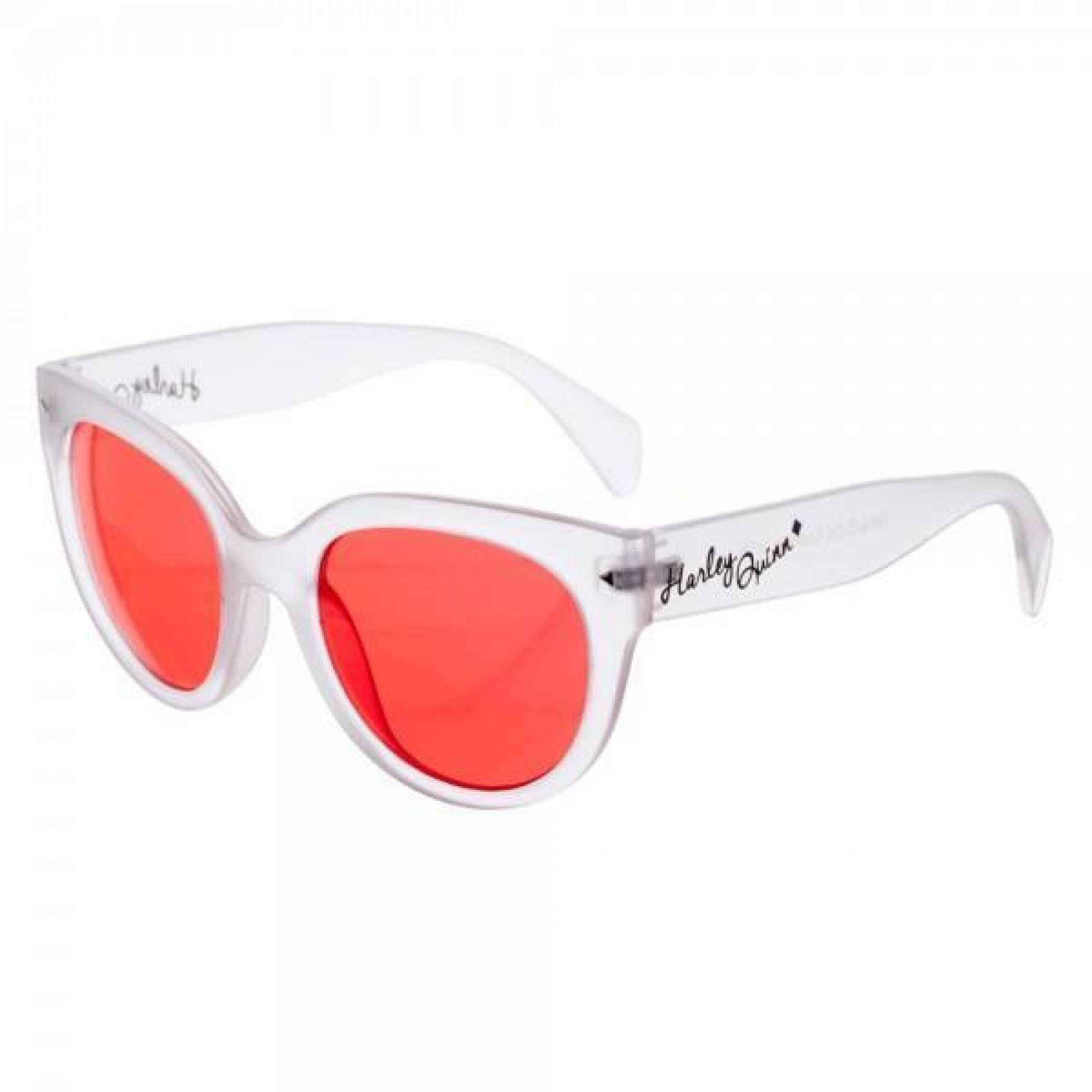 Harley Quinn Signature Sunglasses with Pouch, Clear