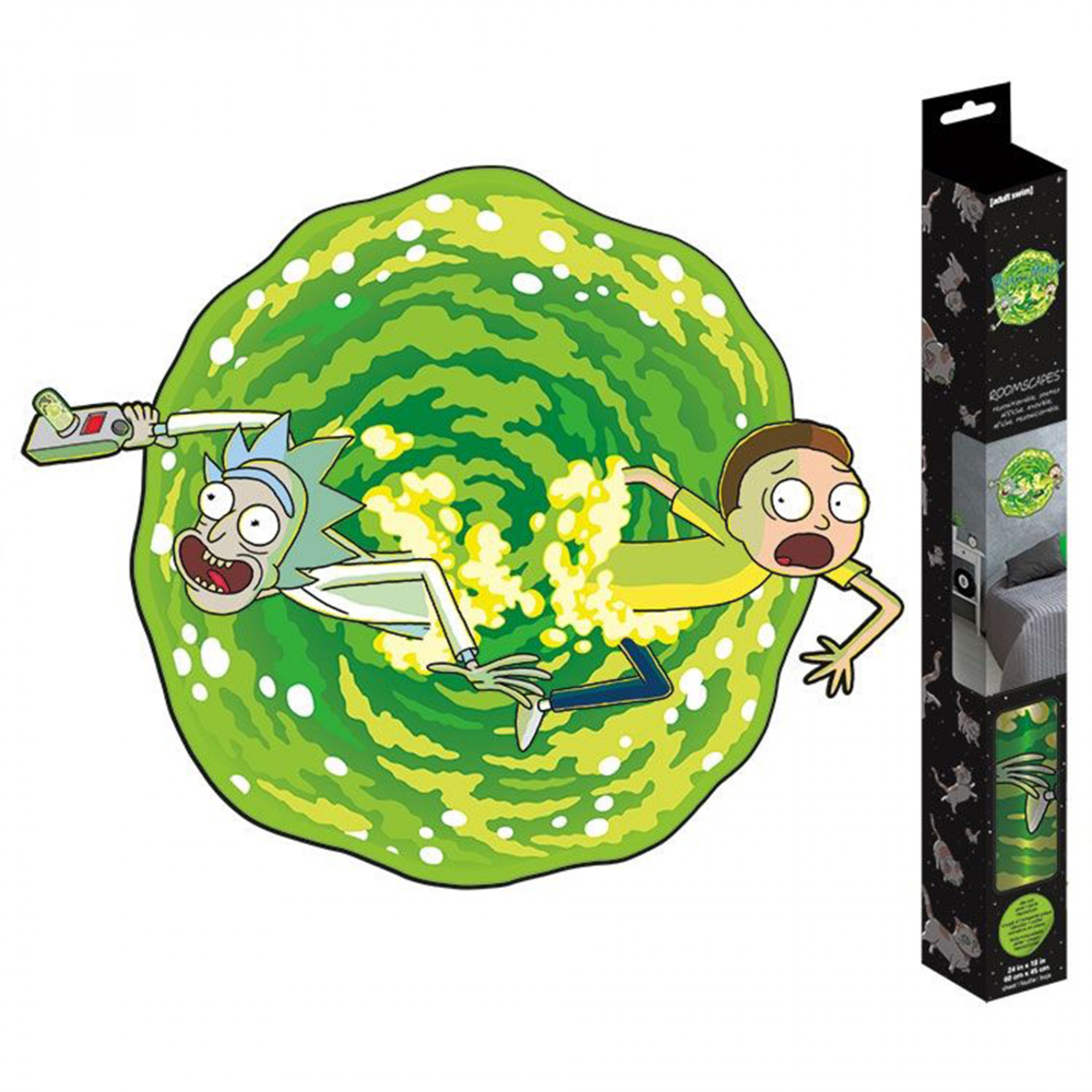Rick & Morty Through The Portal RoomScapes Wall Decal, Multi-Color