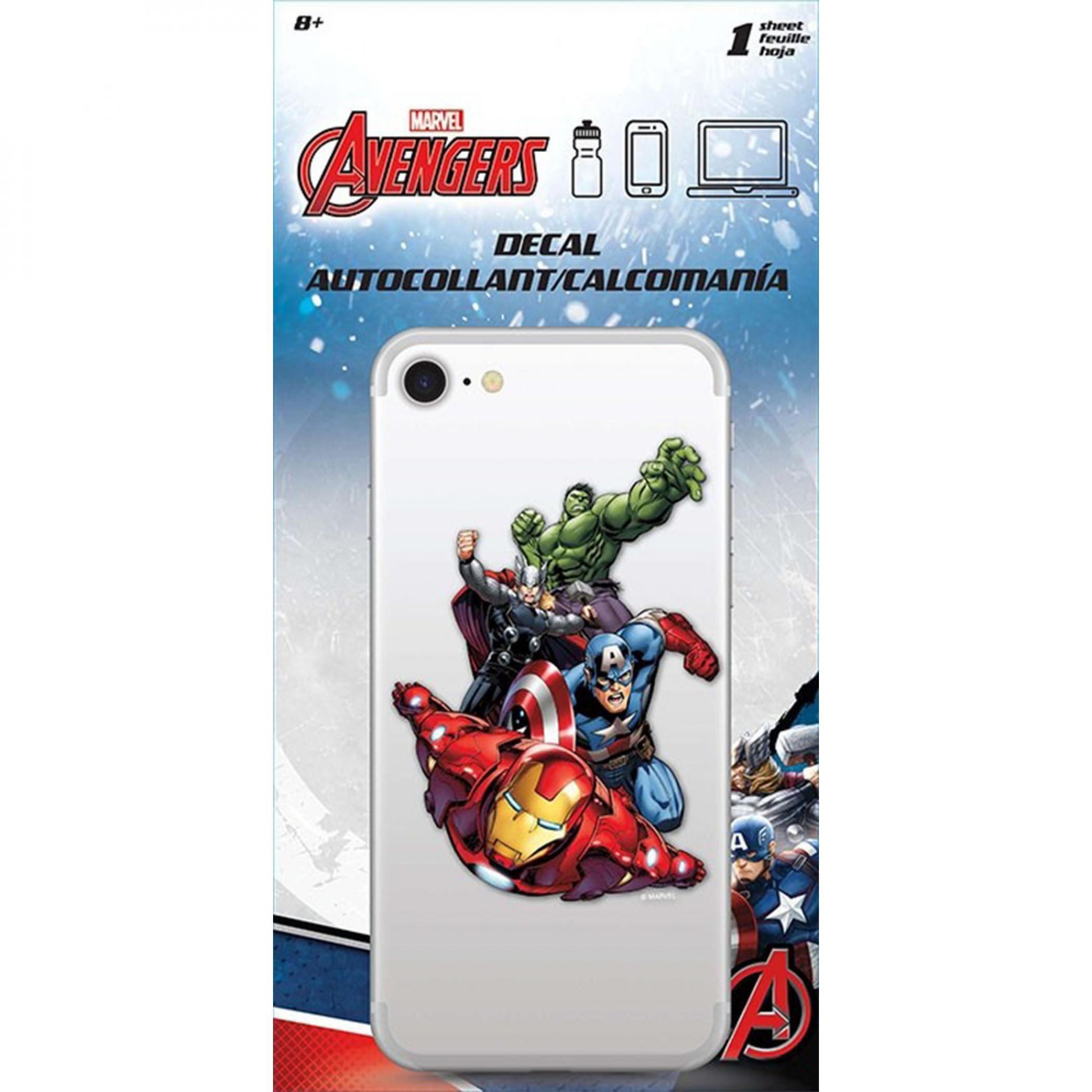 The Avengers Assemble Phone Decal, Multi-Color