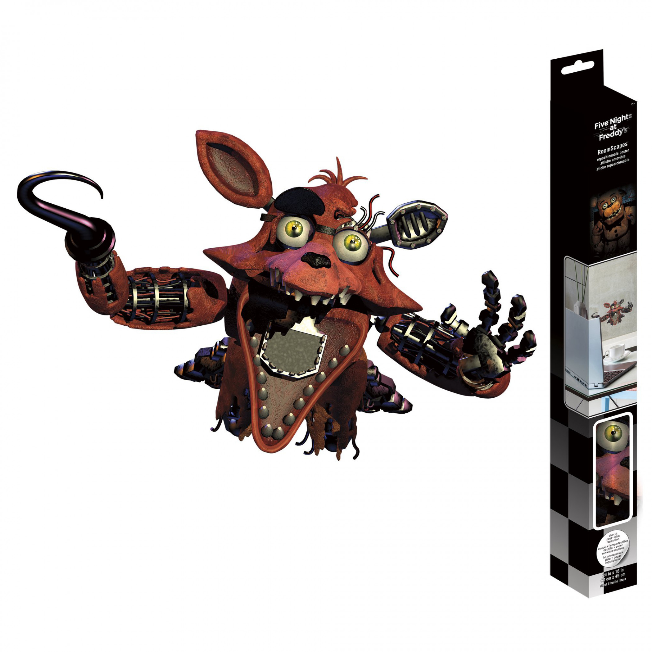 Five Nights at Freddy's: Foxy Wall Decal, Red