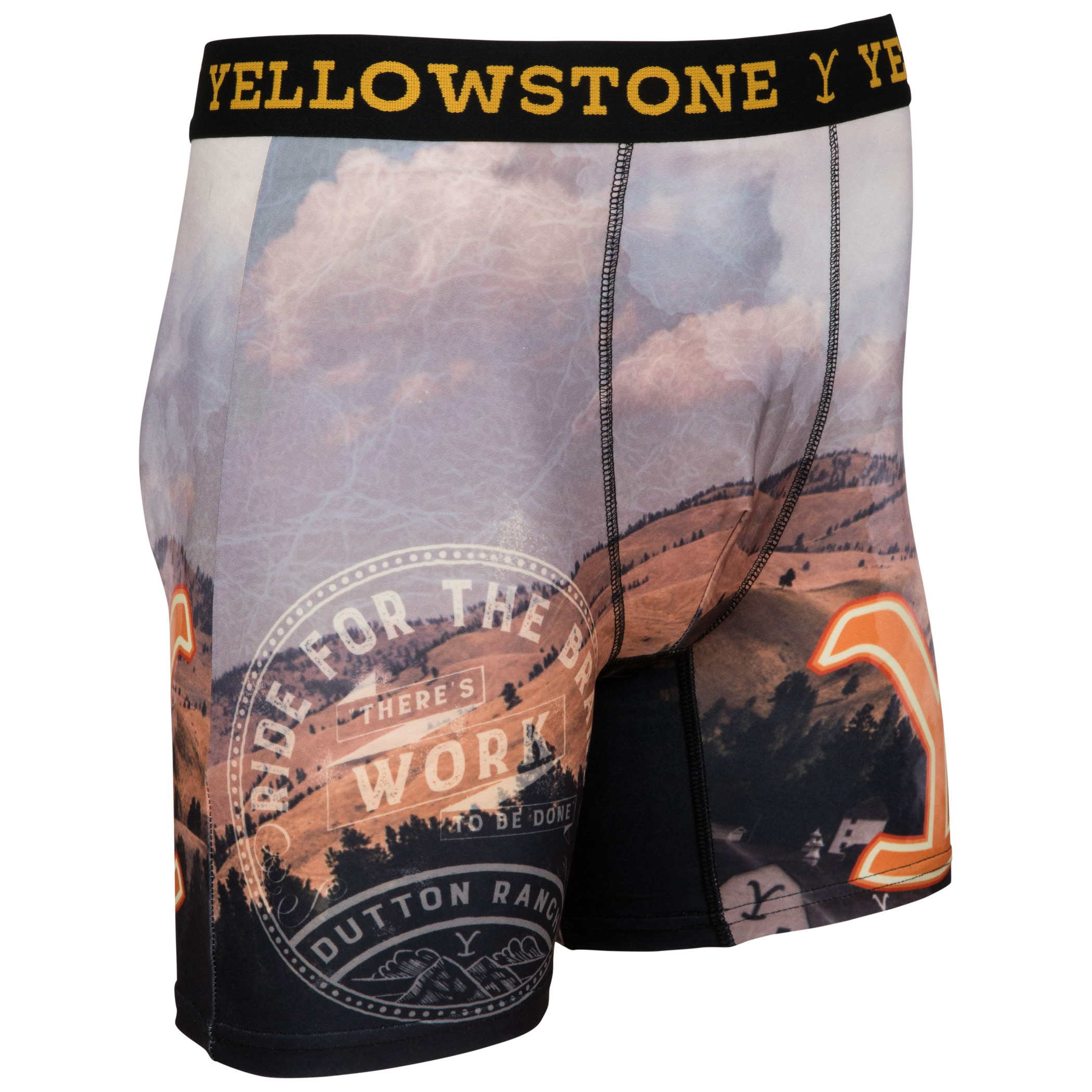 Yellowstone Smoking Landscape Boxer Briefs