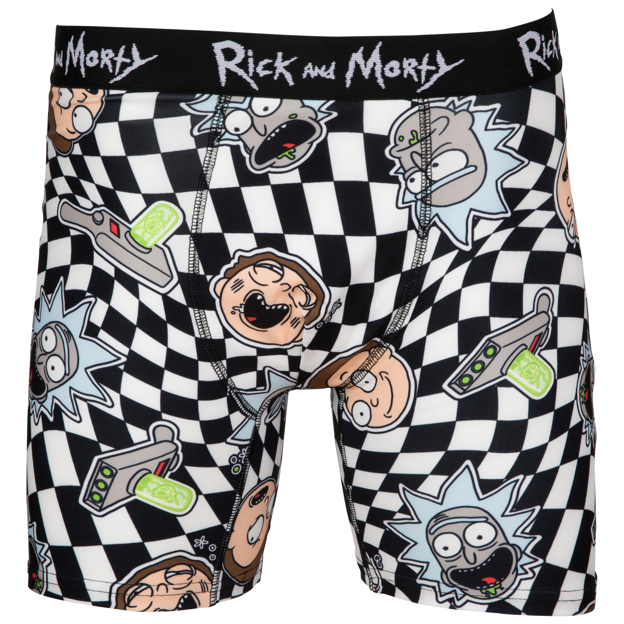 Rick And Morty Optical Illusion Boxer Briefs, Multi-Color