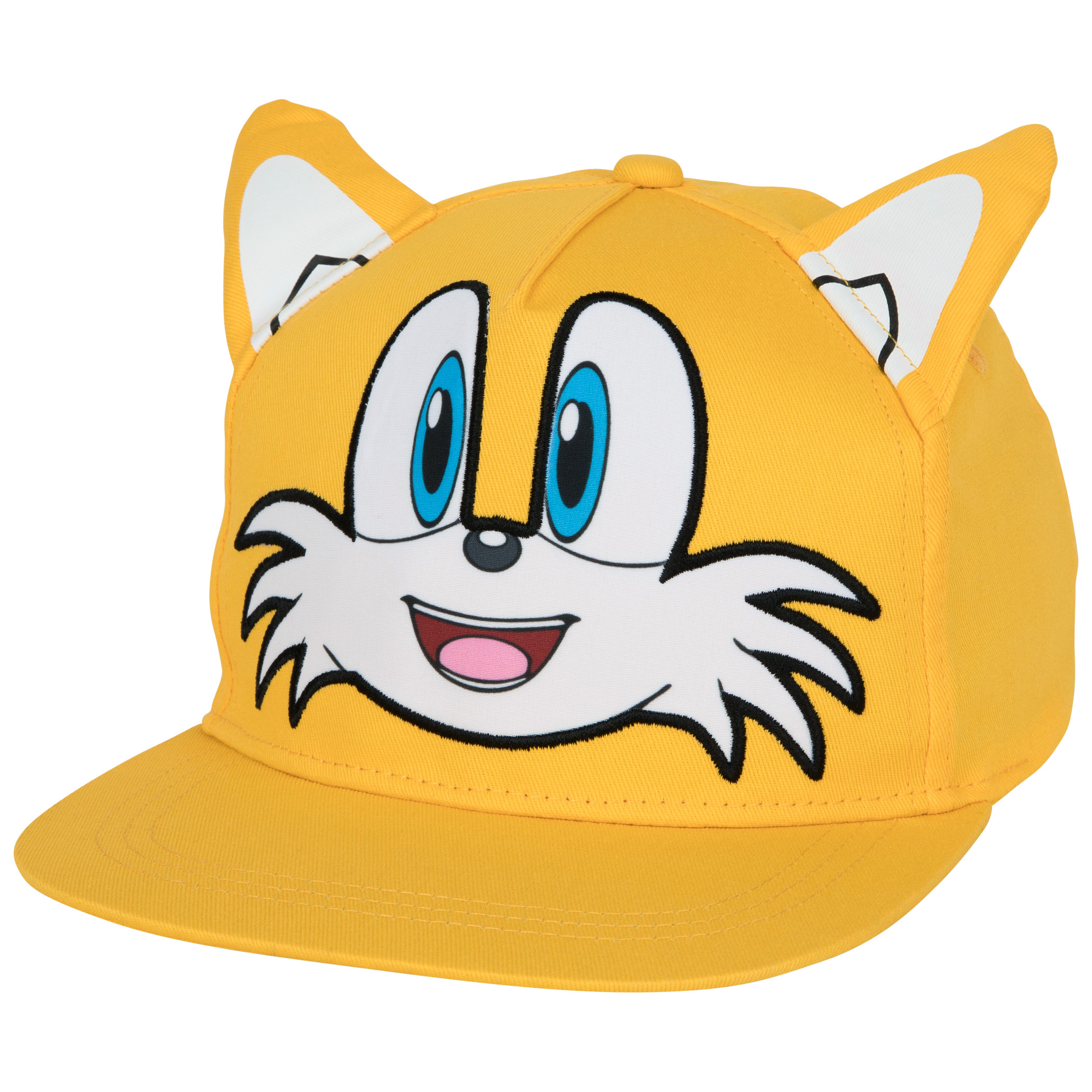 Sonic the Hedgehog Tails Big Face Youth Hat with Ears, Orange