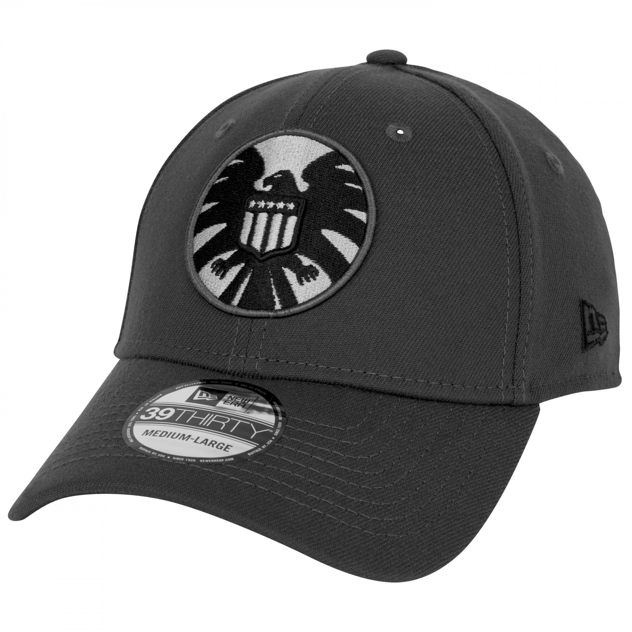 SHIELD Graphite New Era 39Thirty Flex Fit Hat, Grey