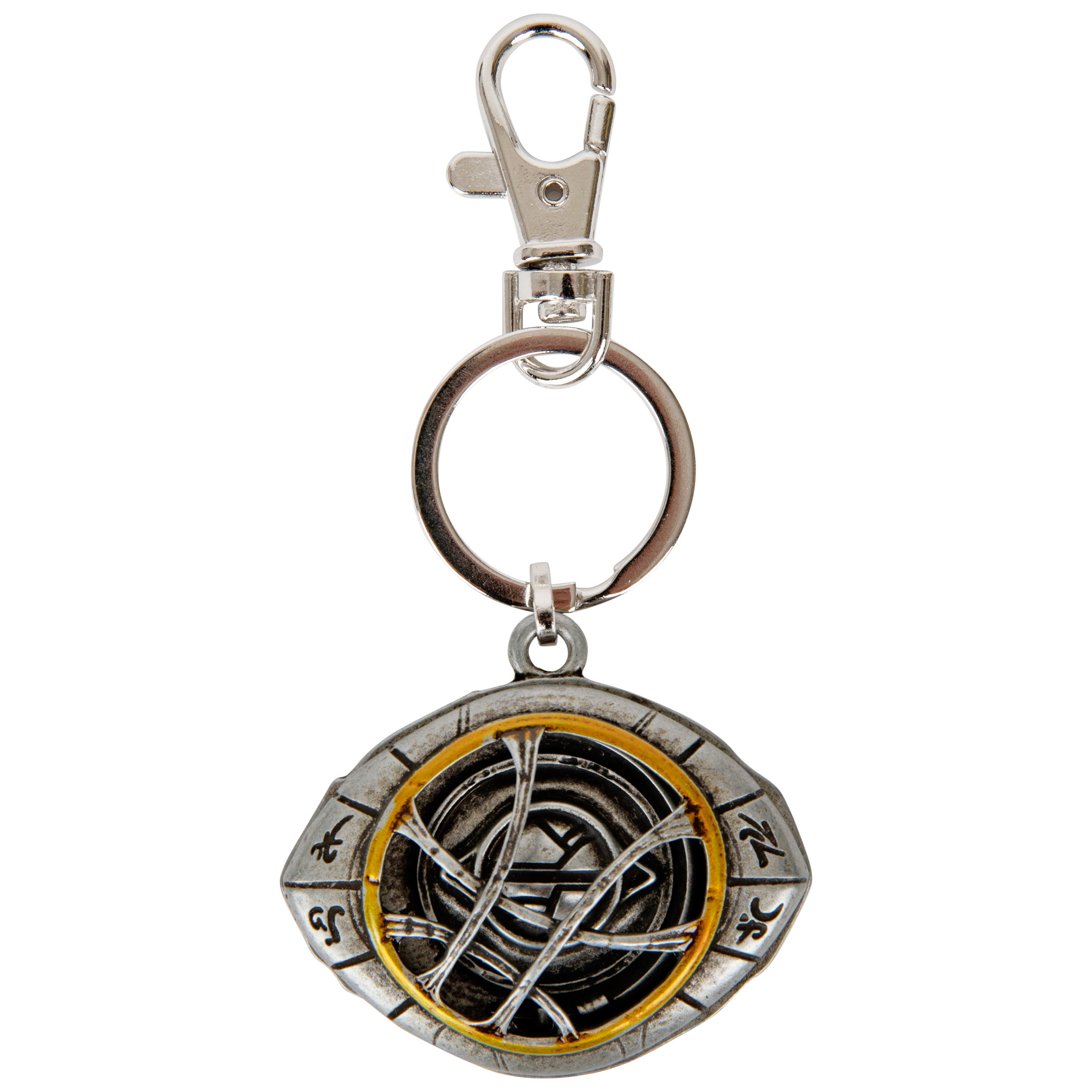 Doctor Strange Eye of Agamotto 3D Keychain, Silver