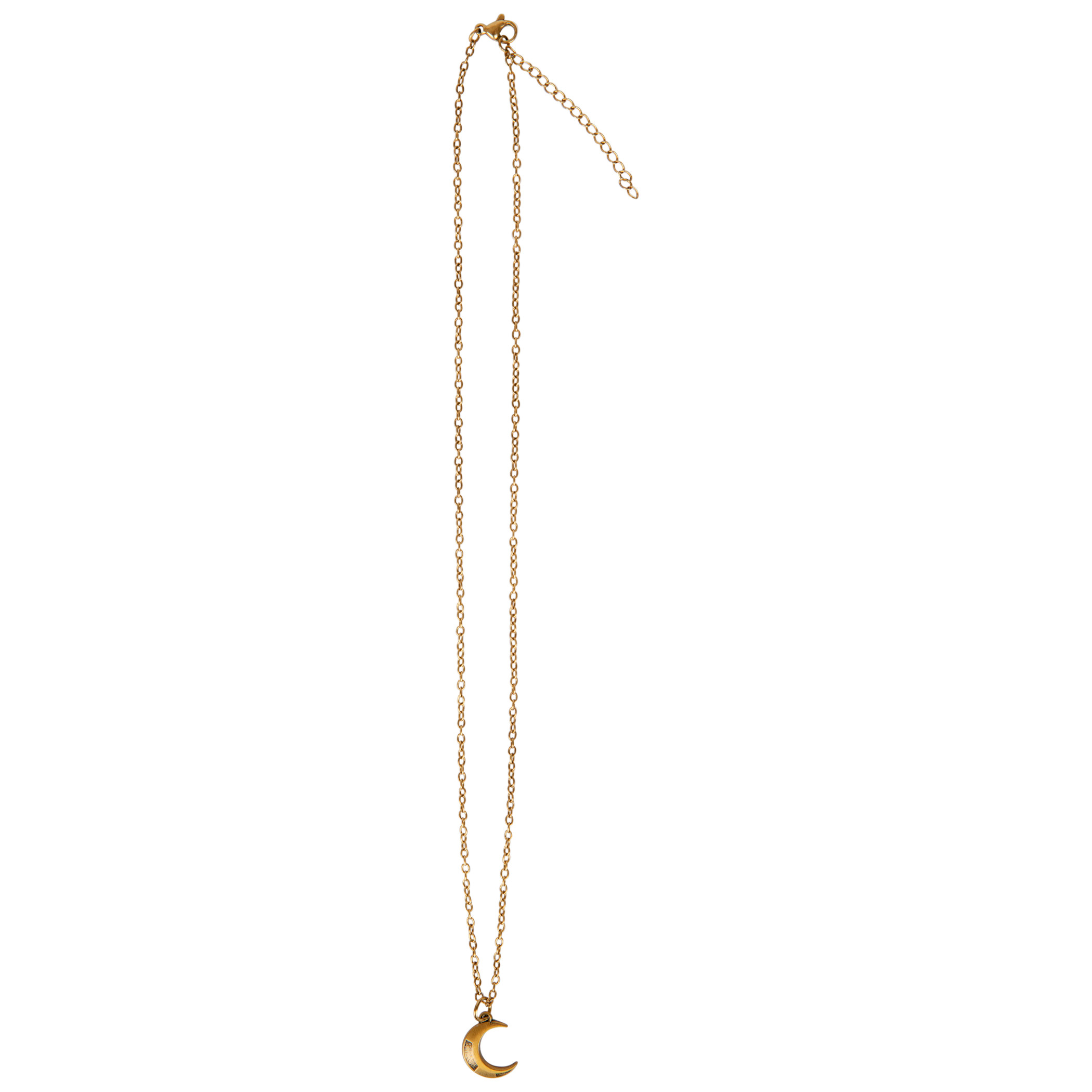 Moon Knight Crescent Pendant Necklace, Gold