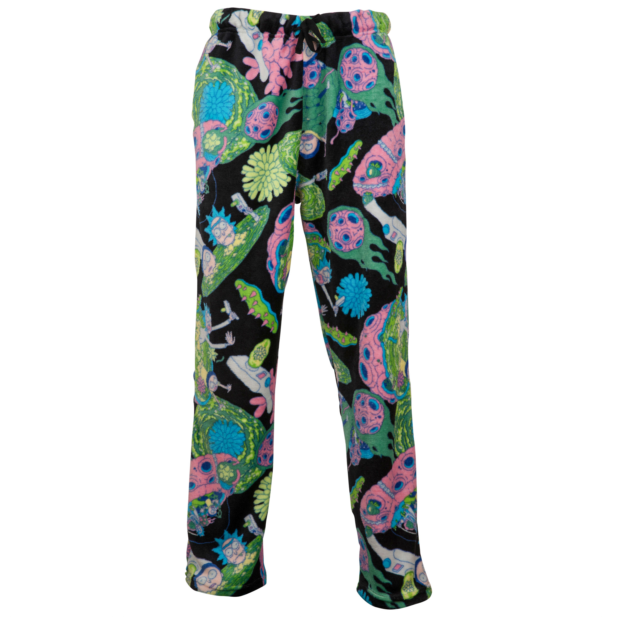 Rick And Morty Pop Art Space Sleep Pants, Black