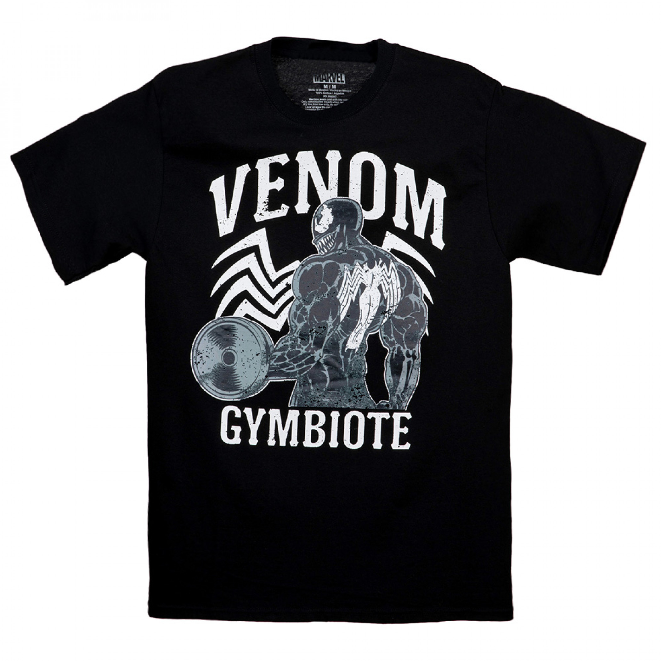 Venom Gymbiote Work-Out T-Shirt, Black