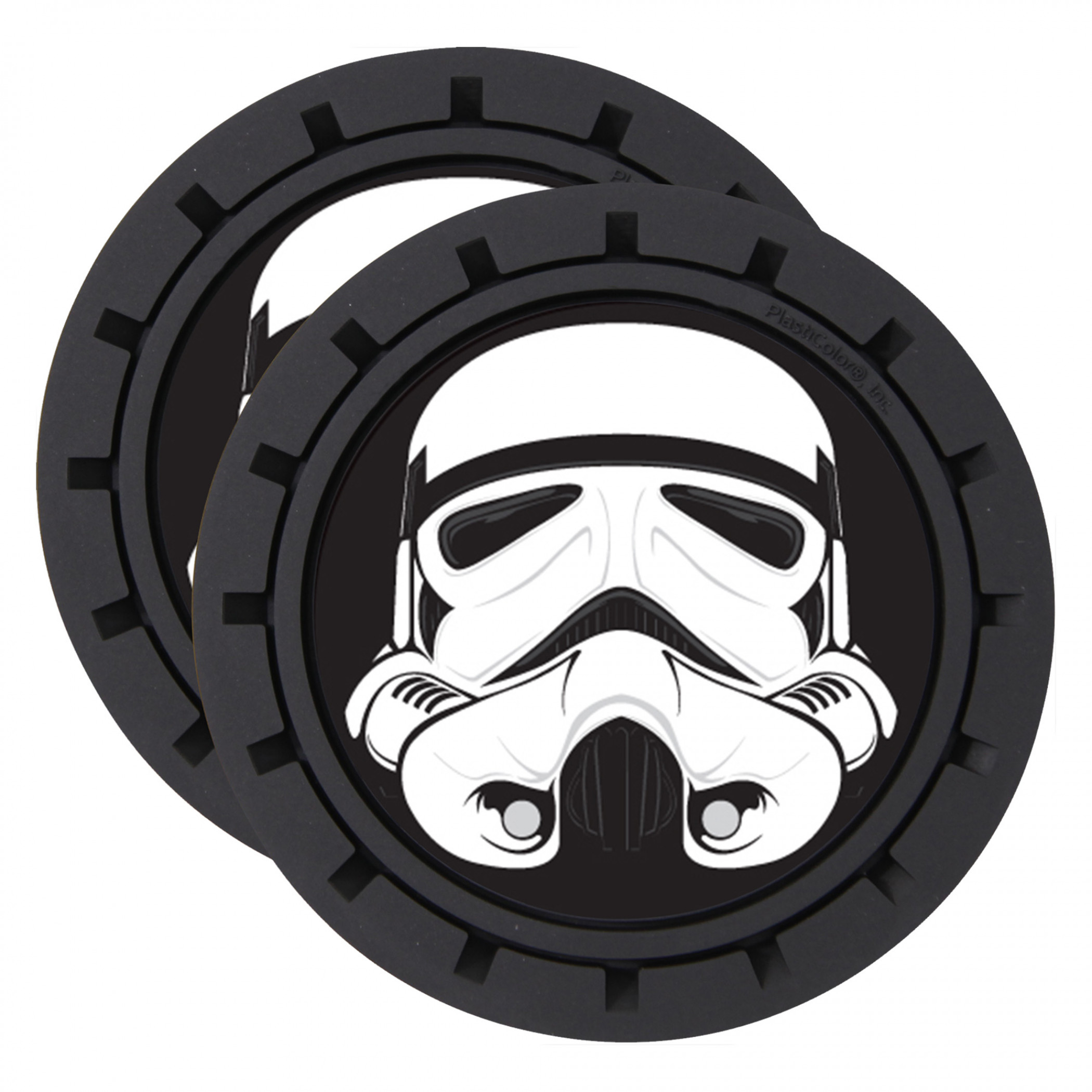 Star Wars Stormtrooper Car Cup Holder Coaster 2-Pack, Black