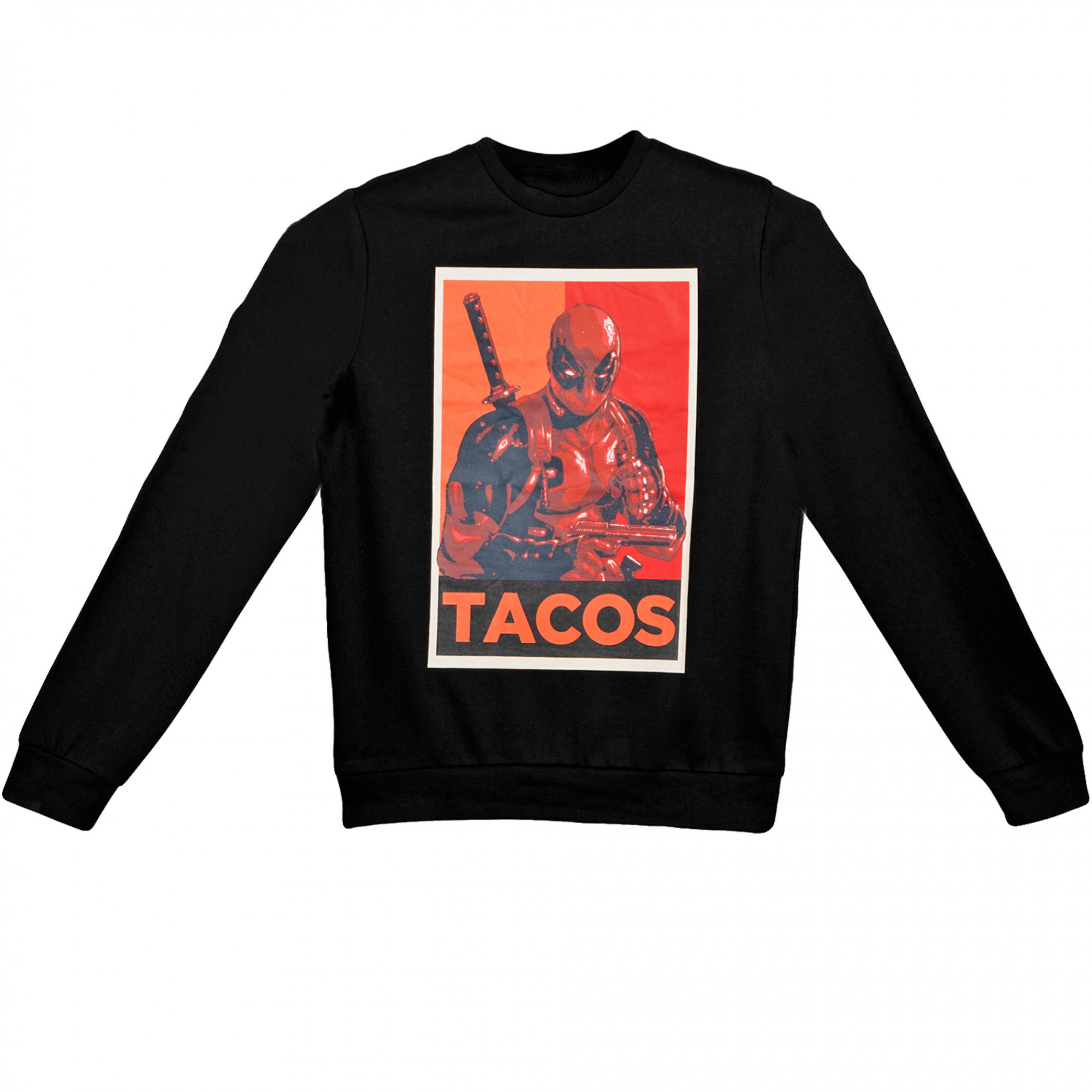 Deadpool Taco Campaign Sweatshirt, Black