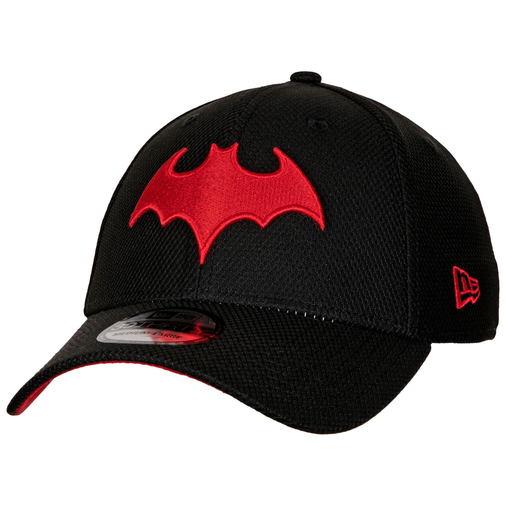 Batman Battle for The Cowl Symbol 39Thirty Fitted Hat, Black
