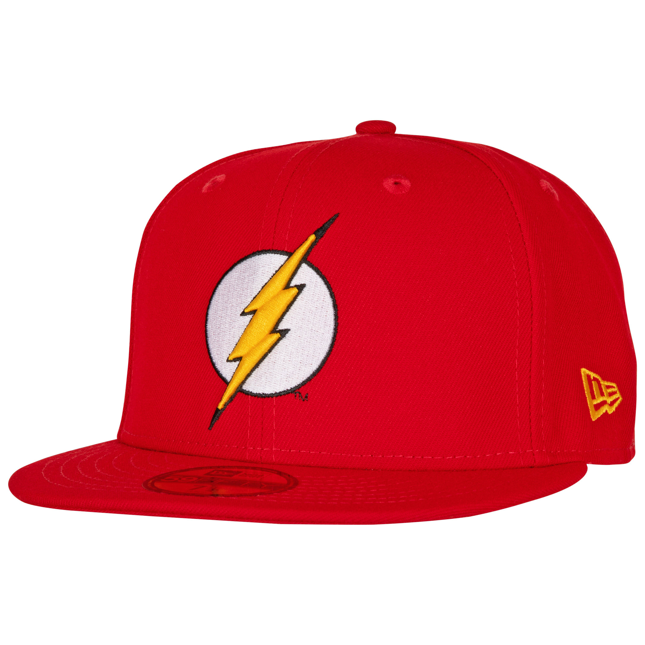 Flash Classic Logo New Era 59Fifty Fitted Hat, Red