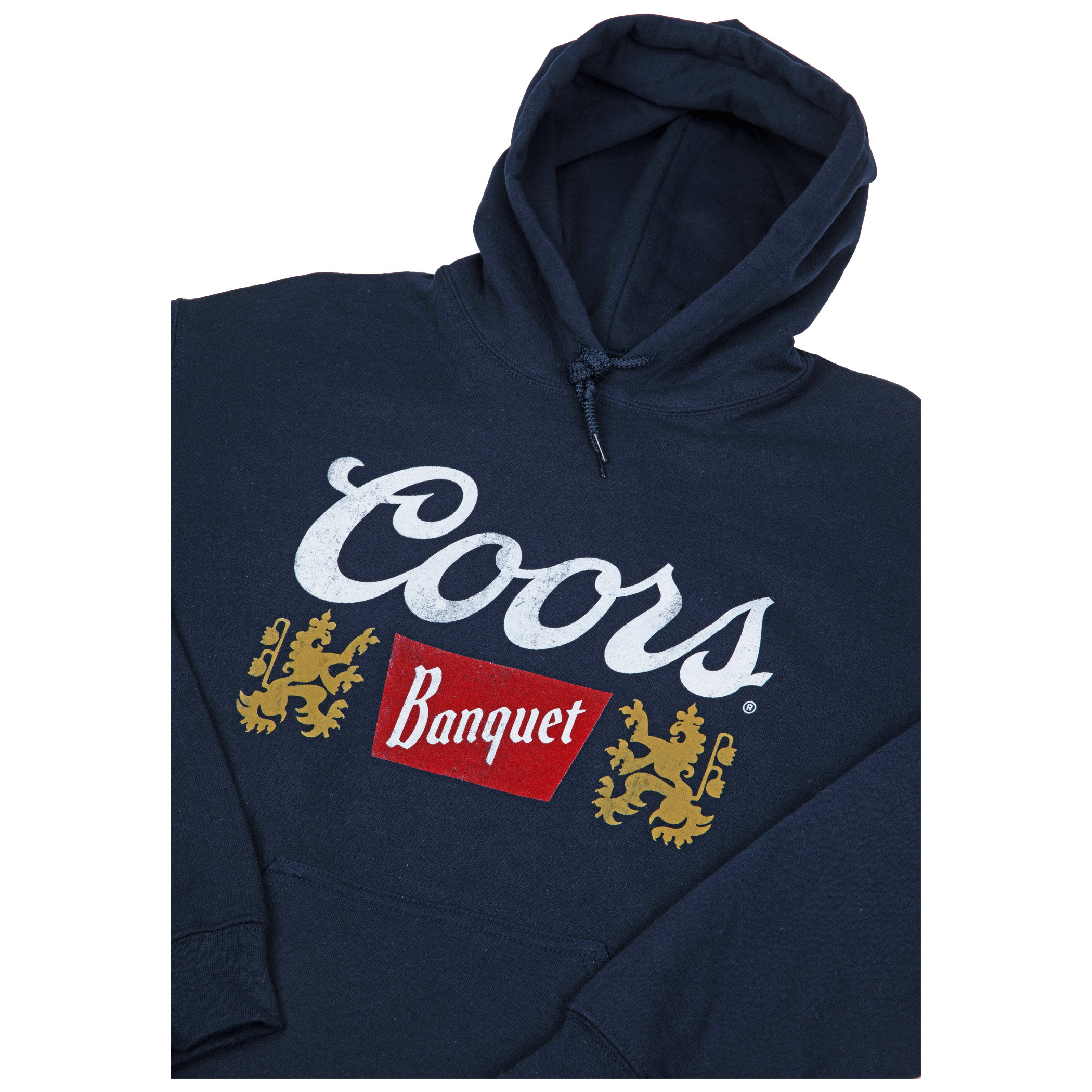 Coors Banquet Men's Navy Blue Hoodie